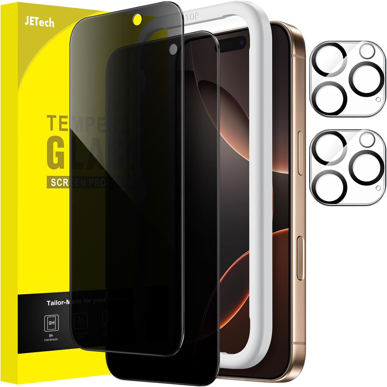 Detalle de JETech Sichtschutz fürs iPhone 16 Pro Max 6,9 Zoll