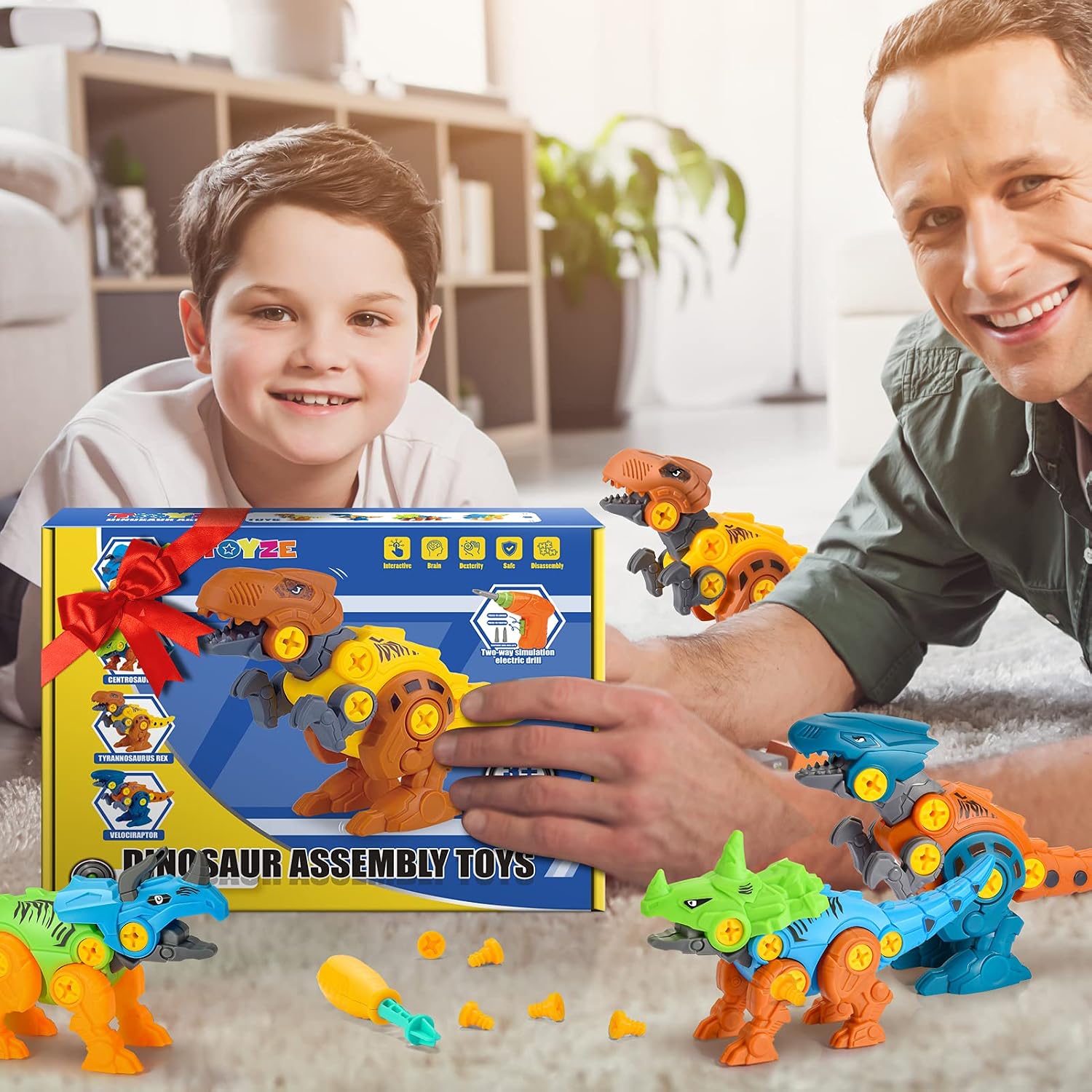 Thumbnail 6 de Toyze CZKL dinosaurus-speelgoed met DIY-montage en beweegbare delen