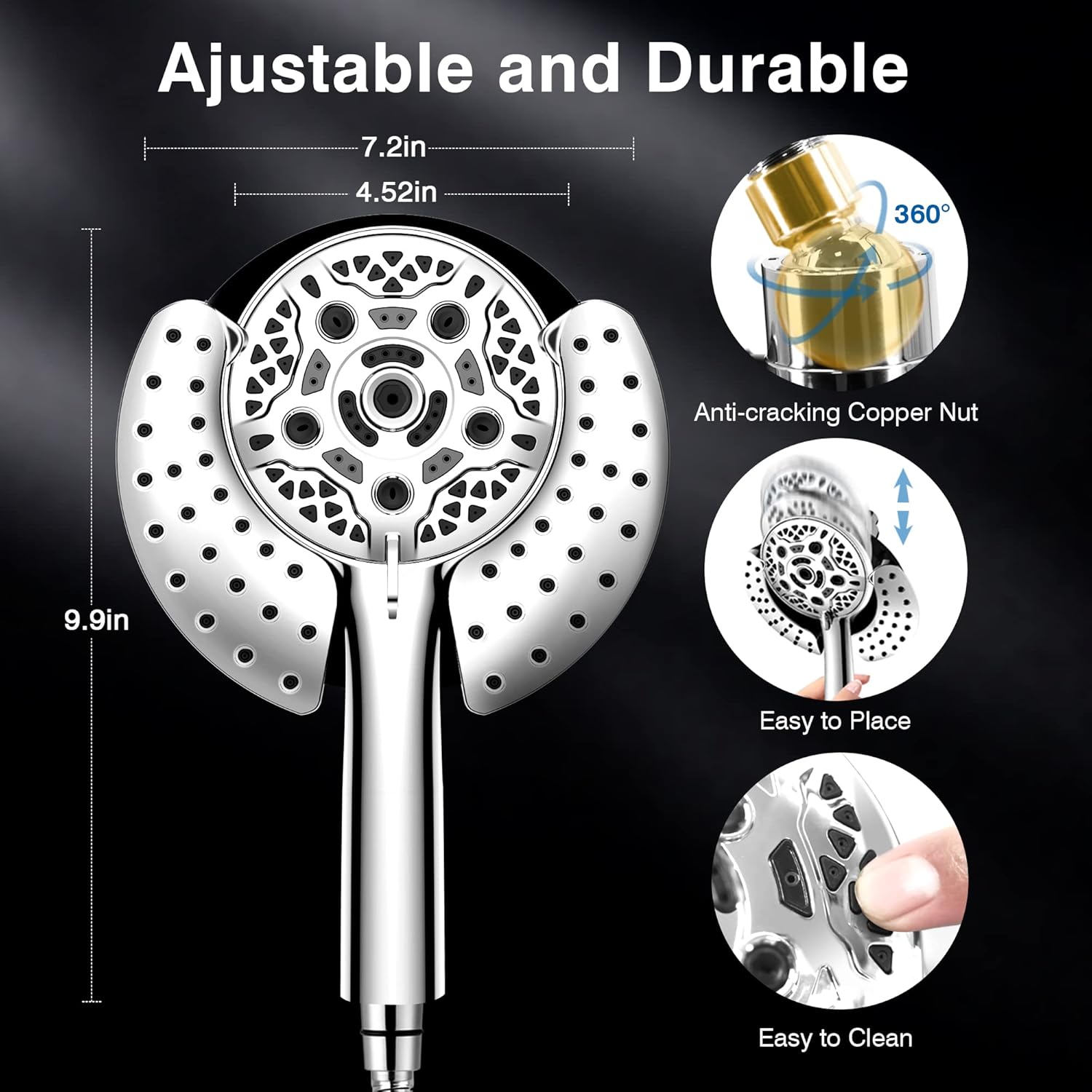 Thumbnail 4 de INAVAMZ Hand Held Shower 59" High Pressure