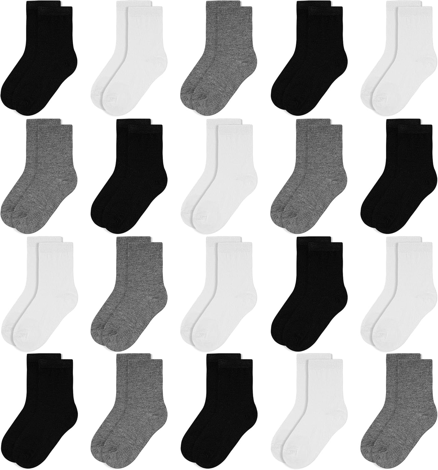 Detalle de Toddler Kid Boys Socks, 20 Pairs: Soft, Breathable Cosy School Socks for Ages 0–13