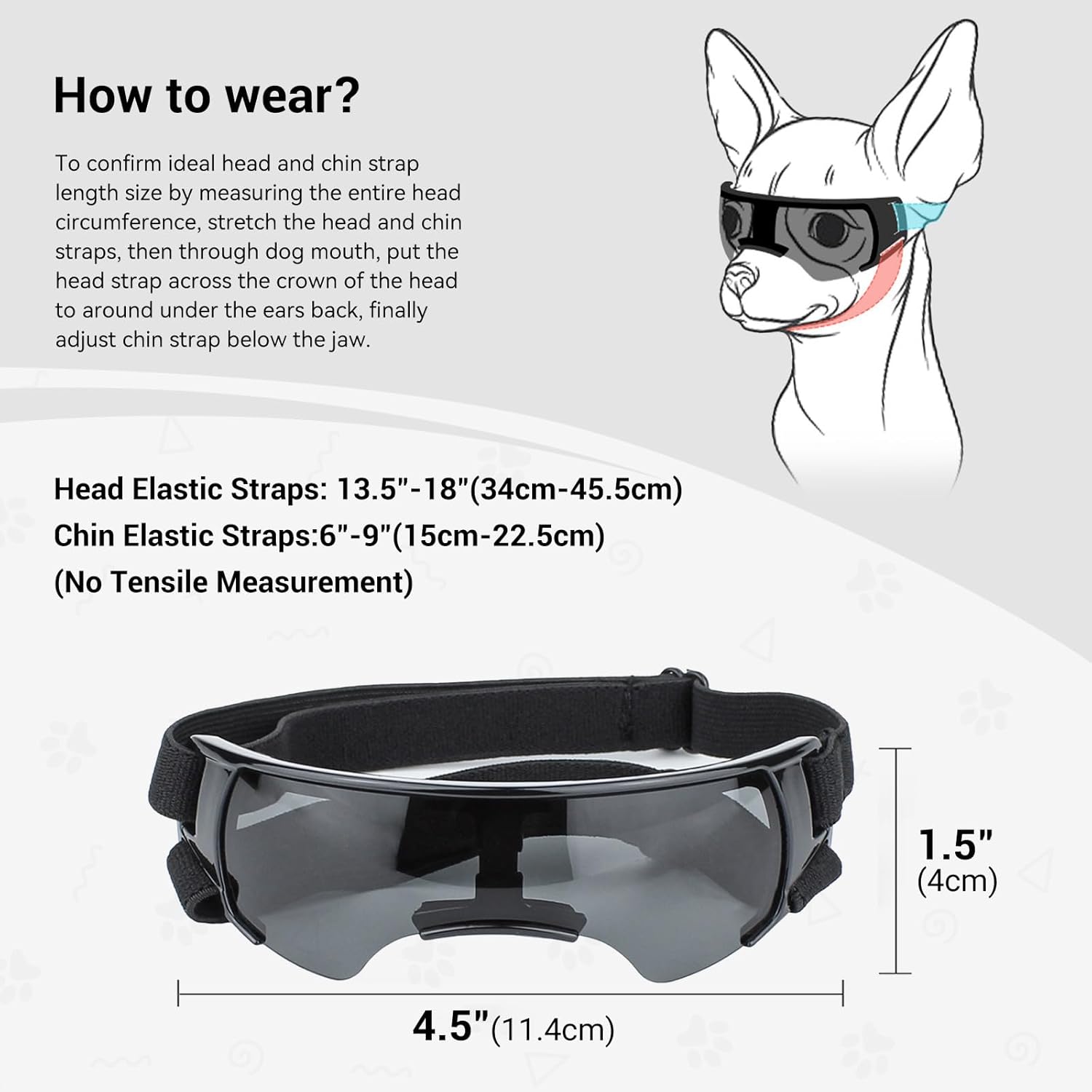 Thumbnail 5 de PETLESO Hunde Sonnenbrille Windschutzbrille