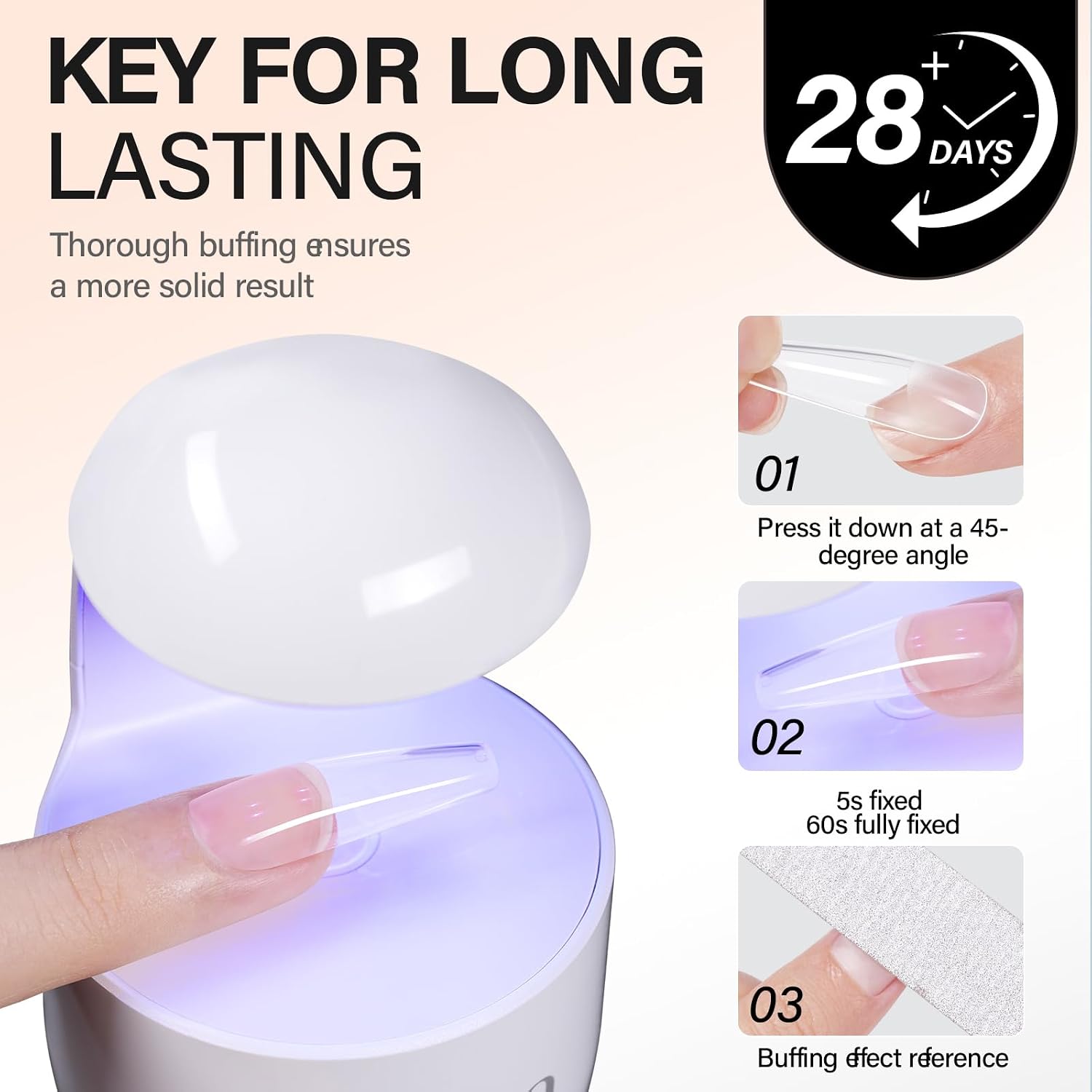 Detalle de AILLSA ジェルネイルグルー ネイルチップ用 UV/LED硬化タイプ 30g