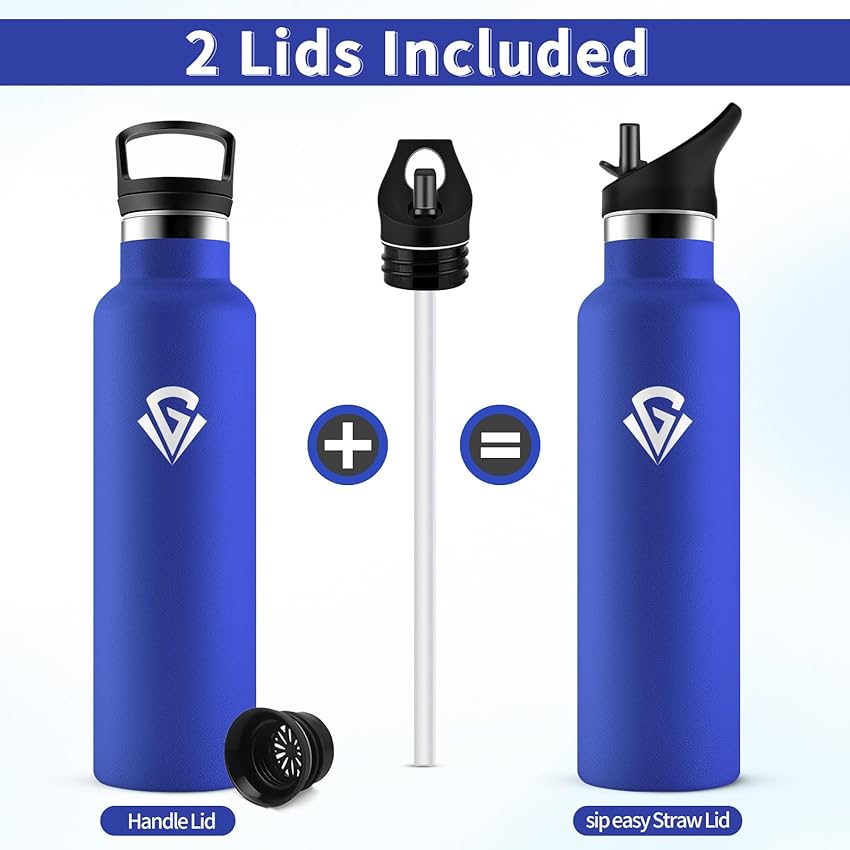 Detalle 2 de Botella Agua 750 ml acero inoxidable doble pared 🚰