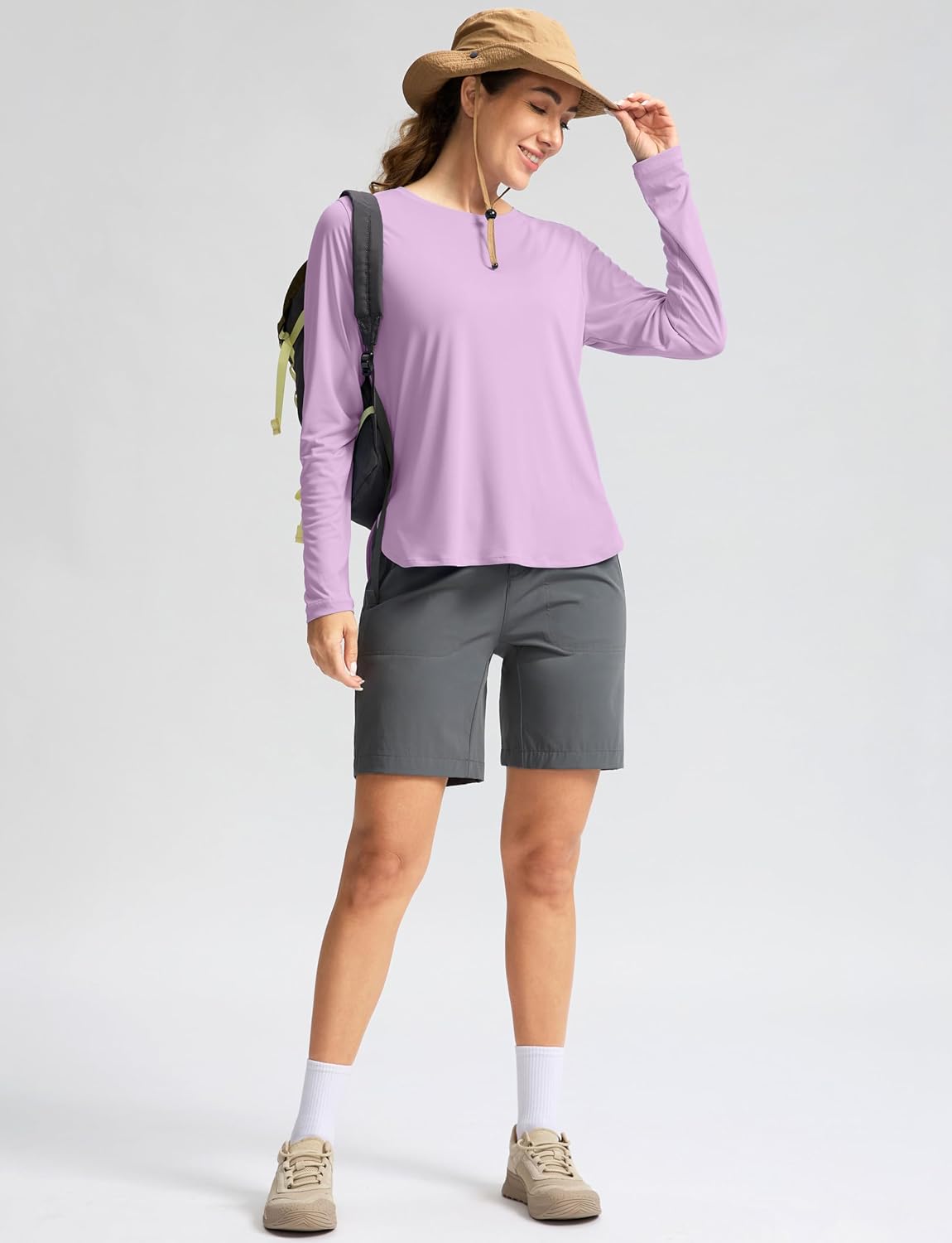 Detalle de G Gradual Women's UPF 50+ Long-Sleeve Sun Shirt with Thumbholes and High-Low Hem