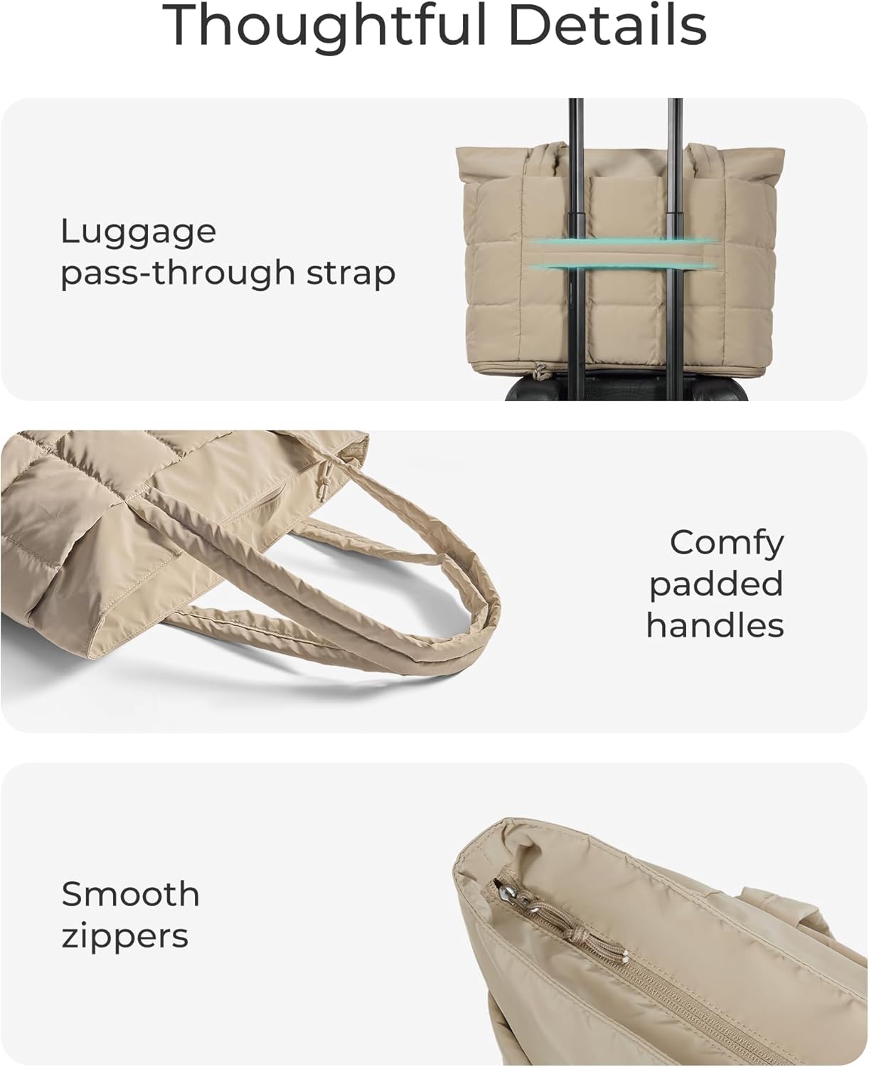 Thumbnail 6 de bagsmart Expandable Laptop Tote Bag Large capacity