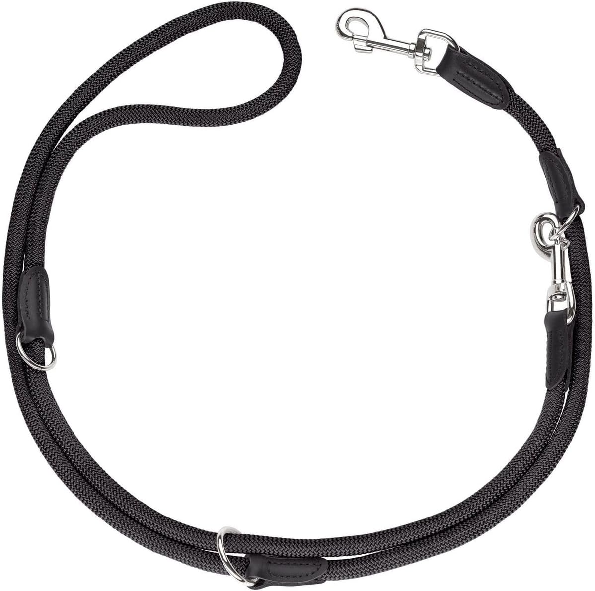 Detalle 2 de HUNTER Verstellbare Hundeführleine FREESTYLE – 200 cm, schwarz