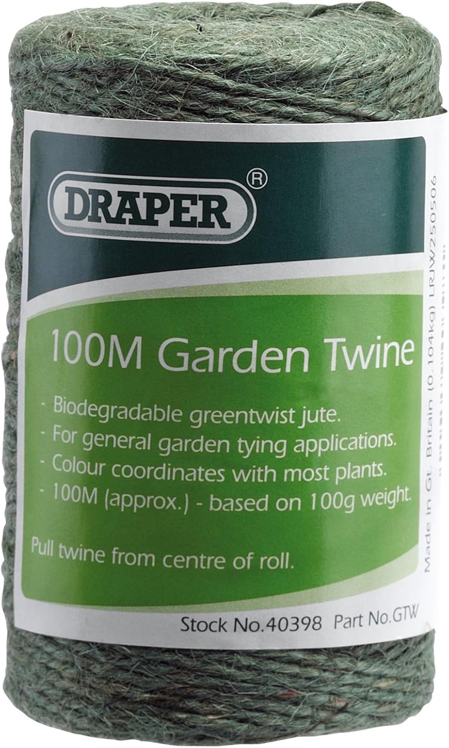 Imagen de Draper 100m Garden Twine – Strong Jute String in Green (40398) en OfertitasTOP