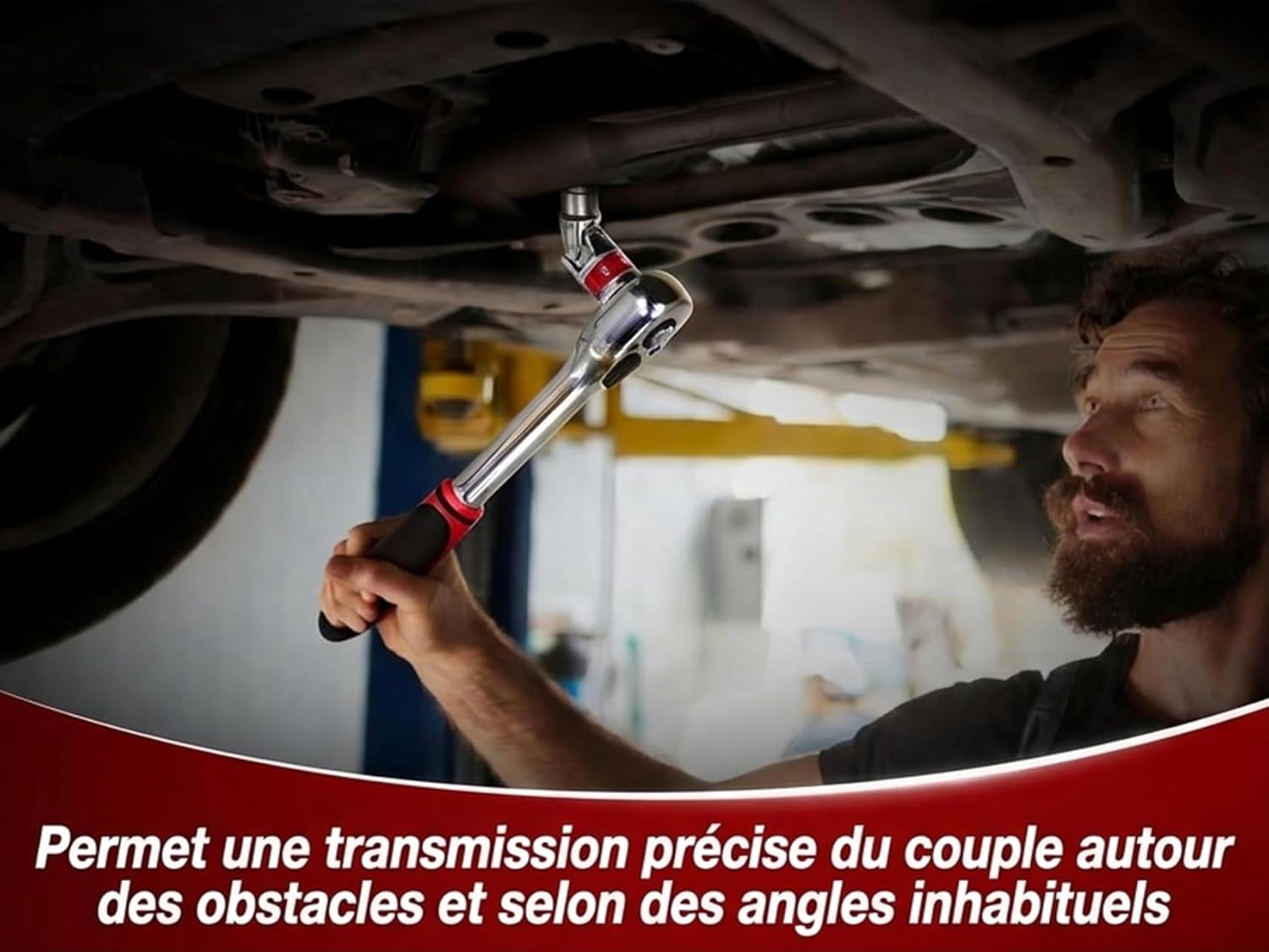 Thumbnail 3 de BILITOOLS – Jeu de 7 rallonges 1/4" avec joint Cardan et adaptateurs (75/150/225/300 mm) en acier Cr-V