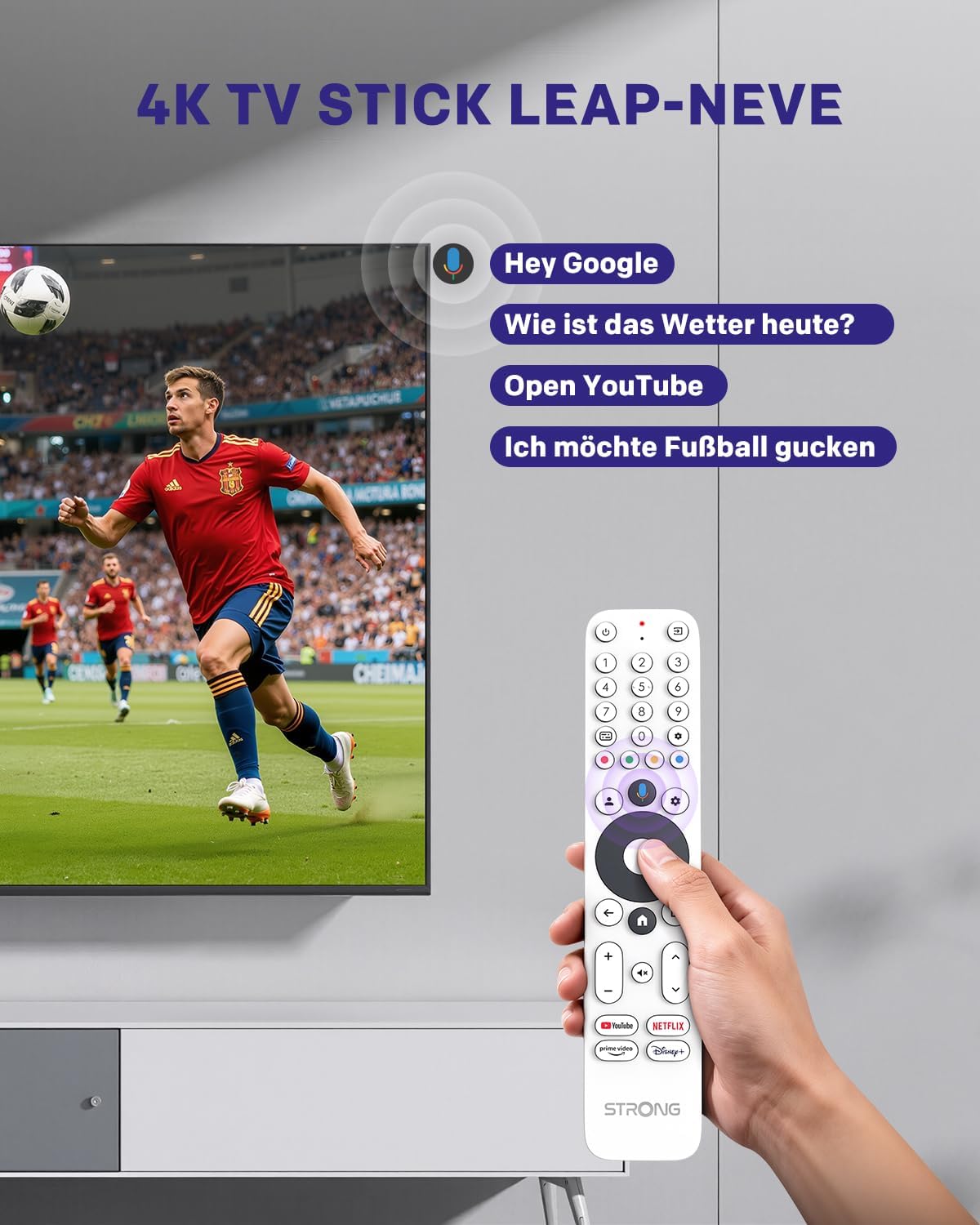 Thumbnail 6 de Strong LEAP-Neve 4K UHD Streaming Stick mit Google TV, WLAN 6, Ethernet und Dolby Vision/Atmos