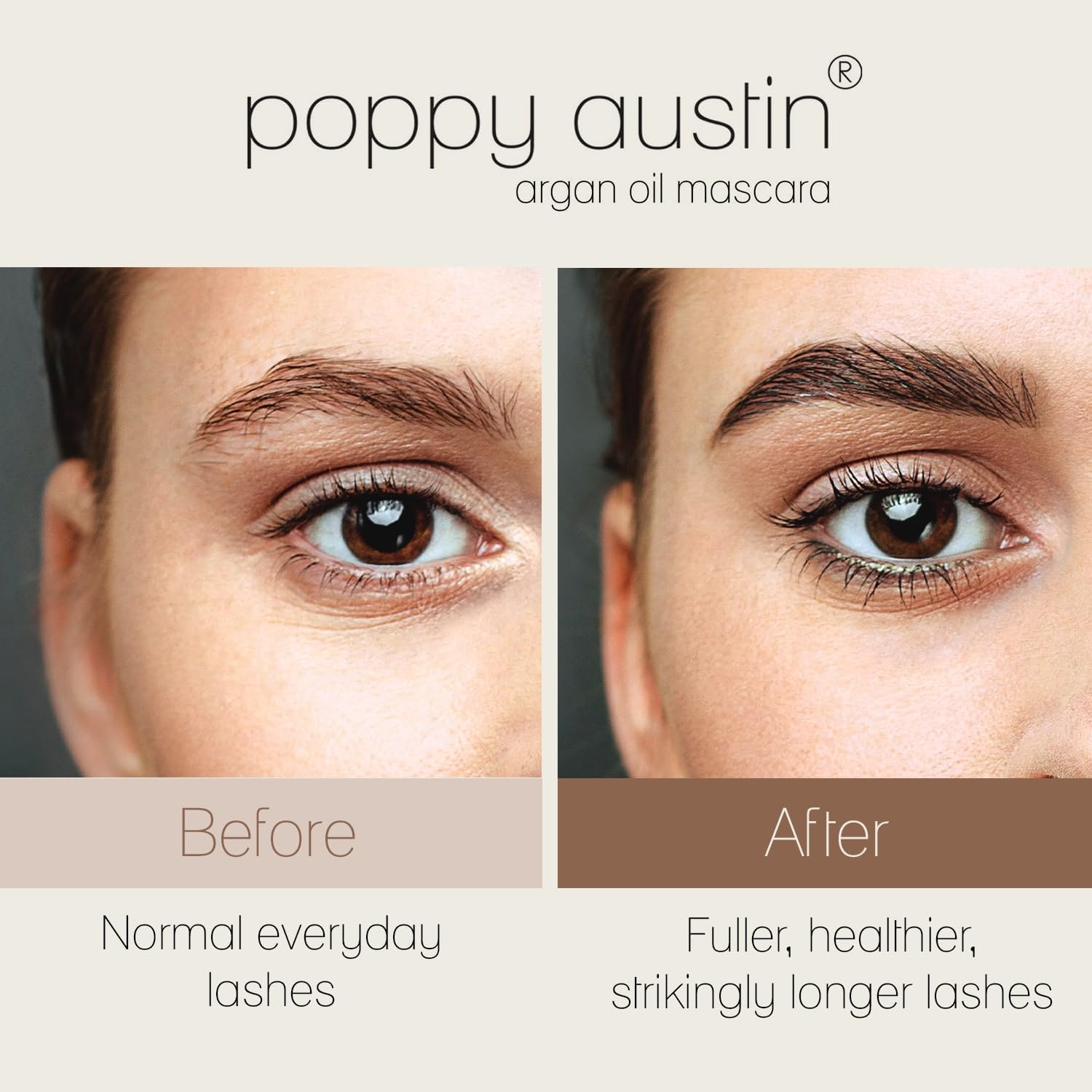 Thumbnail 3 de Poppy Austin Mascara Black Organic Waterproof Mascara, Hypoallergenic, 0.31 Fl Oz