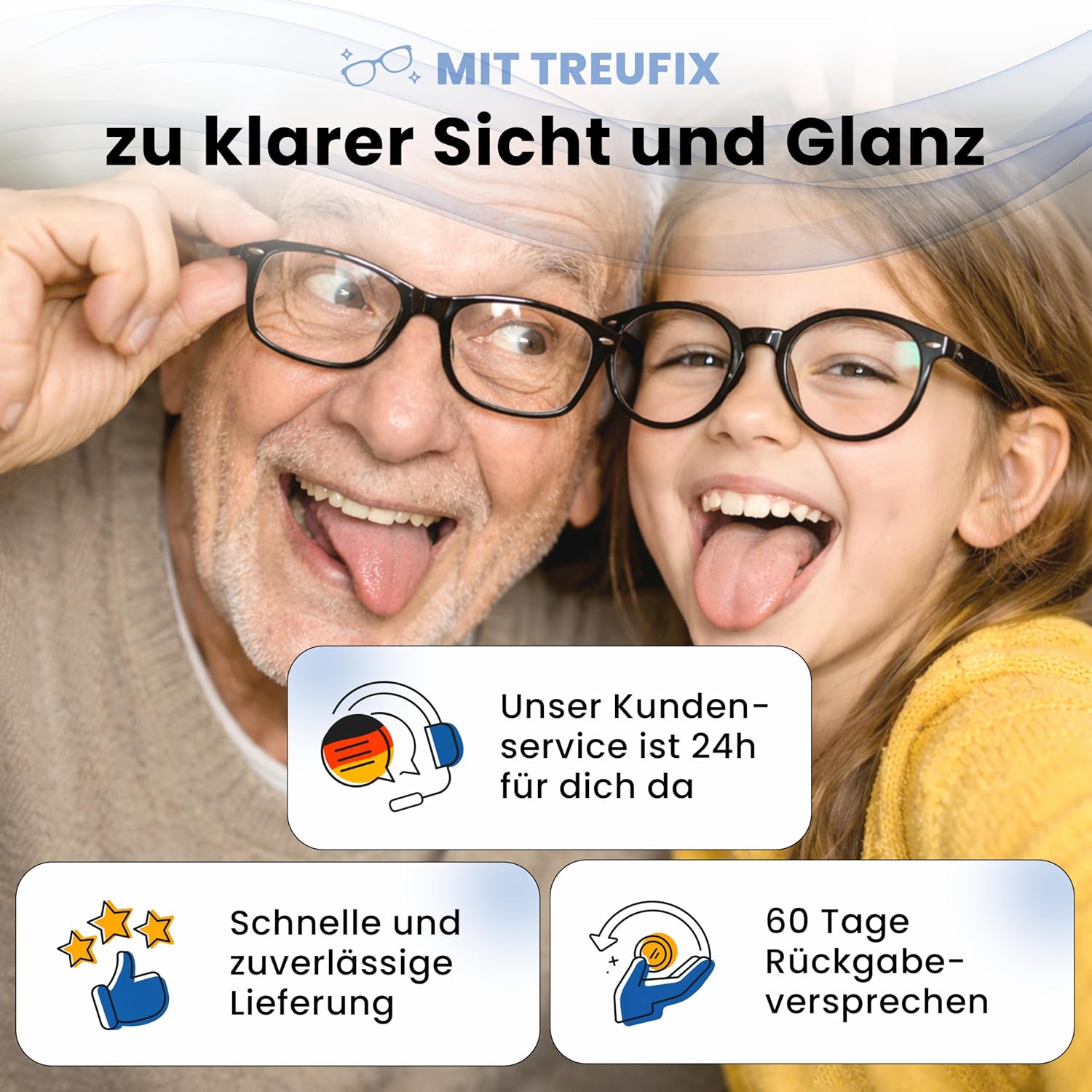 Thumbnail 6 de Treufix Ultraschallreiniger Konzentrat – Brillen- & Schmuckreiniger, 750 ml, Made in Germany