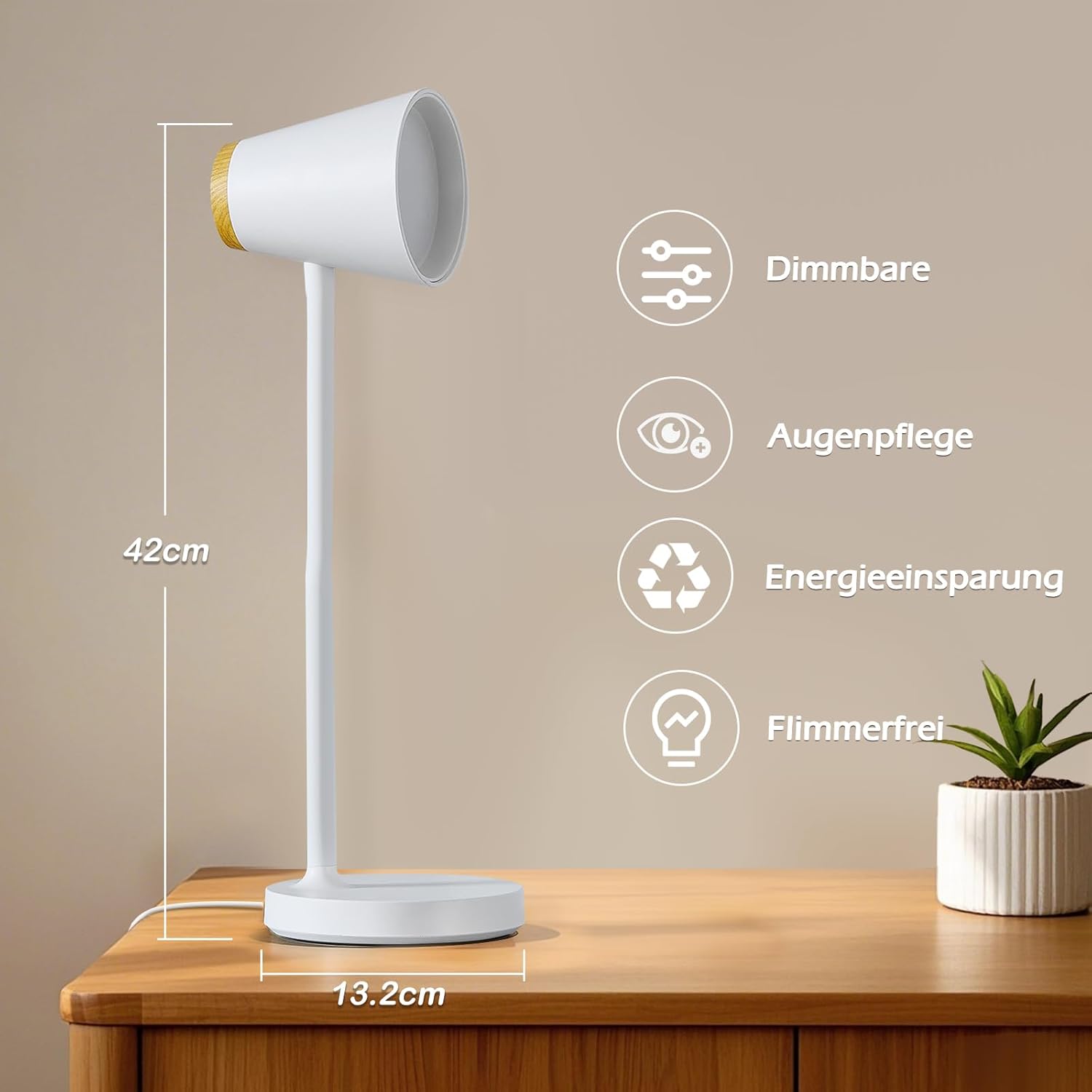 Thumbnail 2 de GyroVu Schreibtischlampe mit dimmbarer LED und Touch-Steuerung für Kinder & Lernplatz