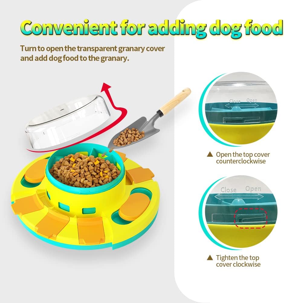 Detalle de CAROZEN Interactive Dog Toys puzzle feeder for slow feeding and training