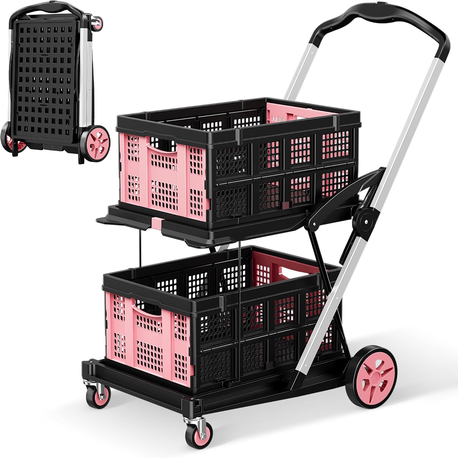 Detalle de DKENICOR Shopping Cart 200 lb Capacity