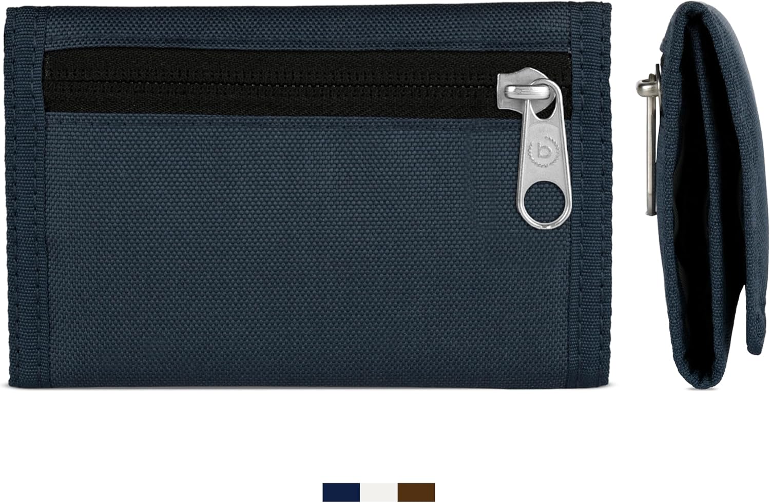 Thumbnail 2 de Bugatti Portafoglio unisex trifold con chiusura a strappo e protezione RFID – Blu Navy