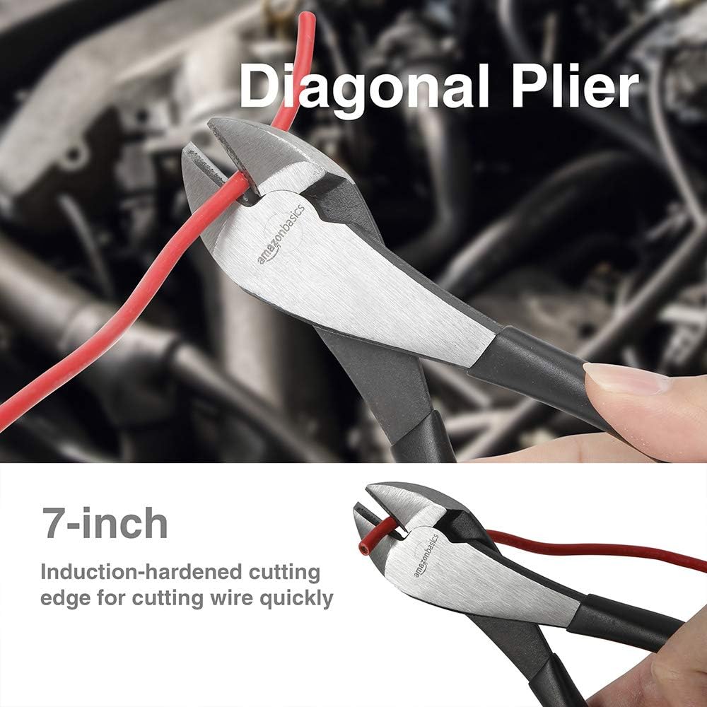 Thumbnail 2 de Amazon Basics Pinze con tronchese – set da 4 pinze multiuso (nero/argento)