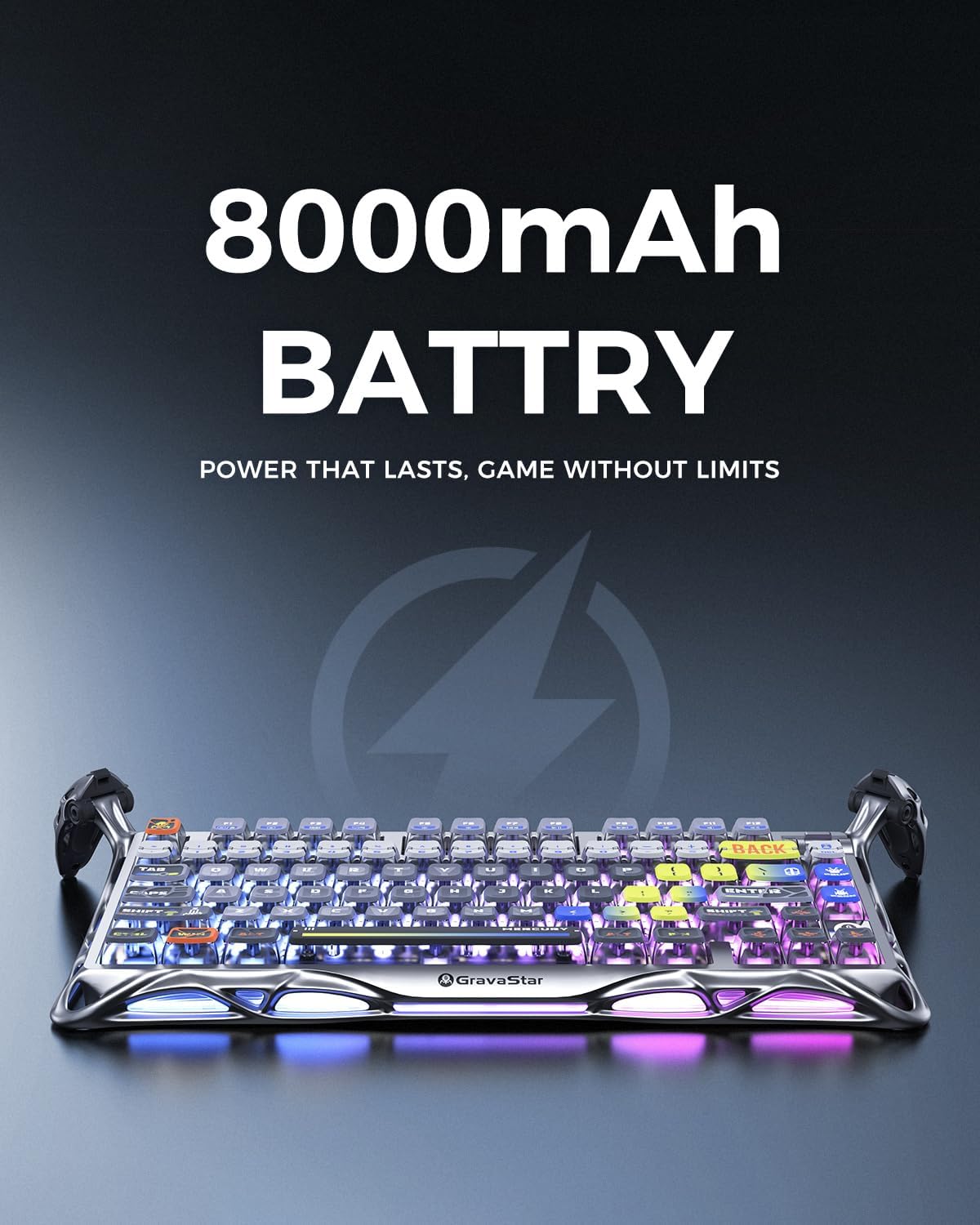 Thumbnail 6 de GravaStar Mercury K1 Pro 75% RGB Wireless Mechanical Keyboard (Hot-Swappable Linear Switches)