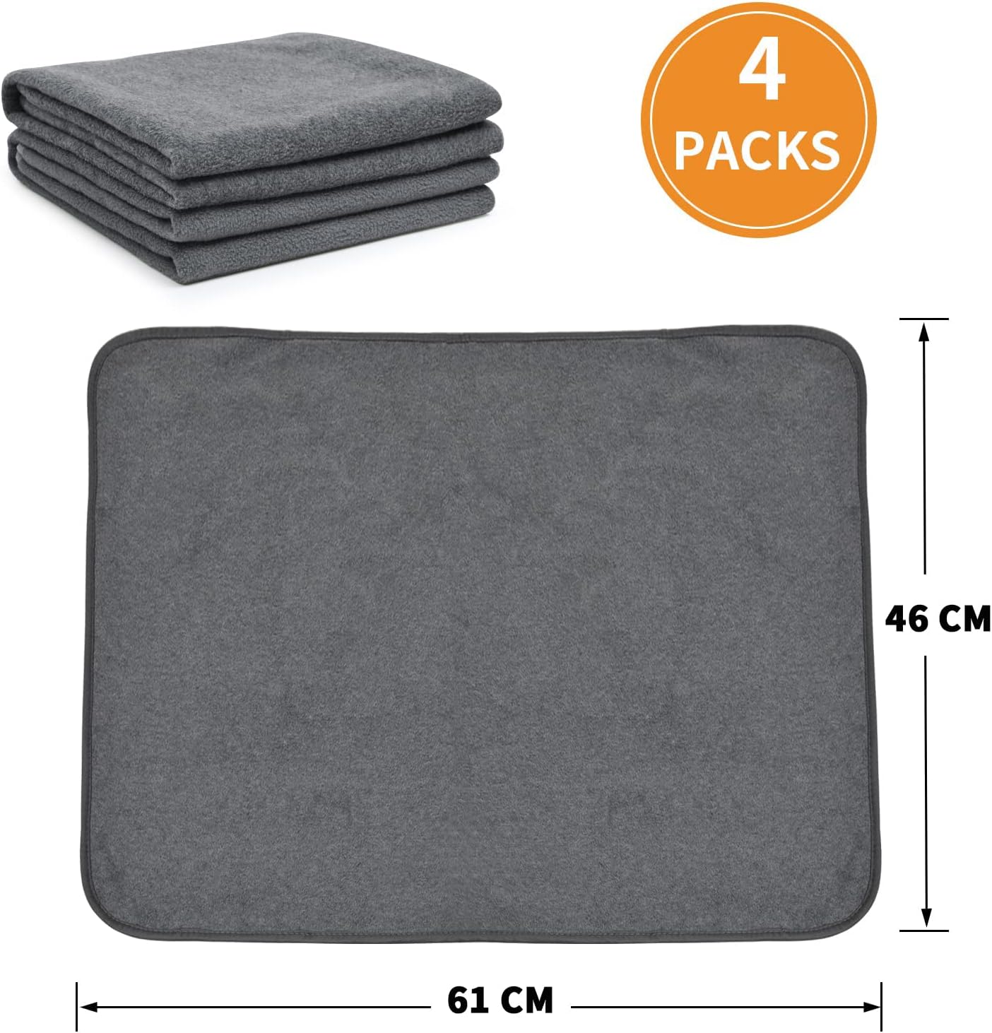 Detalle de Washable pee pads 46x61 4 pack