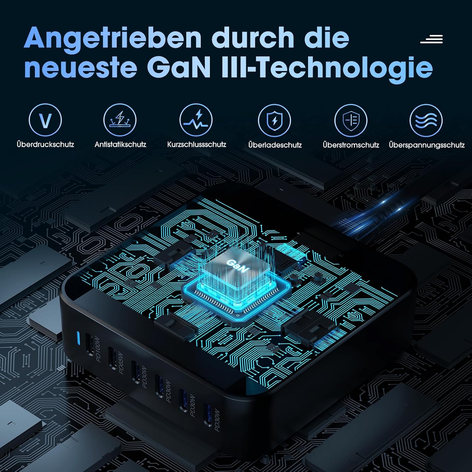 Thumbnail 4 de GaN-III 285W USB C Ladegerät