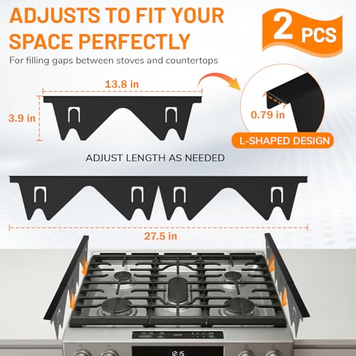 Thumbnail 1 de ItsNio Stainless Steel Stove Gap Covers (2-Pack) - Adjustable, Heat-Resistant Gap Filler