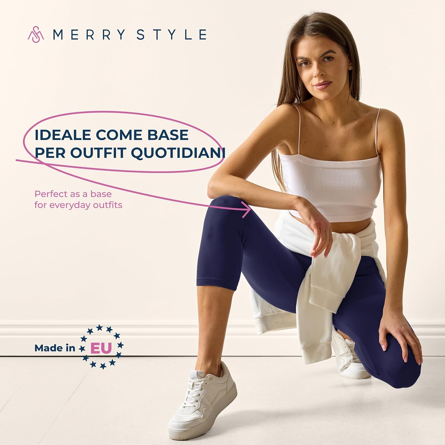 Thumbnail 4 de Merry Style Leggins Corti Donna 3/4 MS10-144: comfort e leggerezza in viscosa traspirante