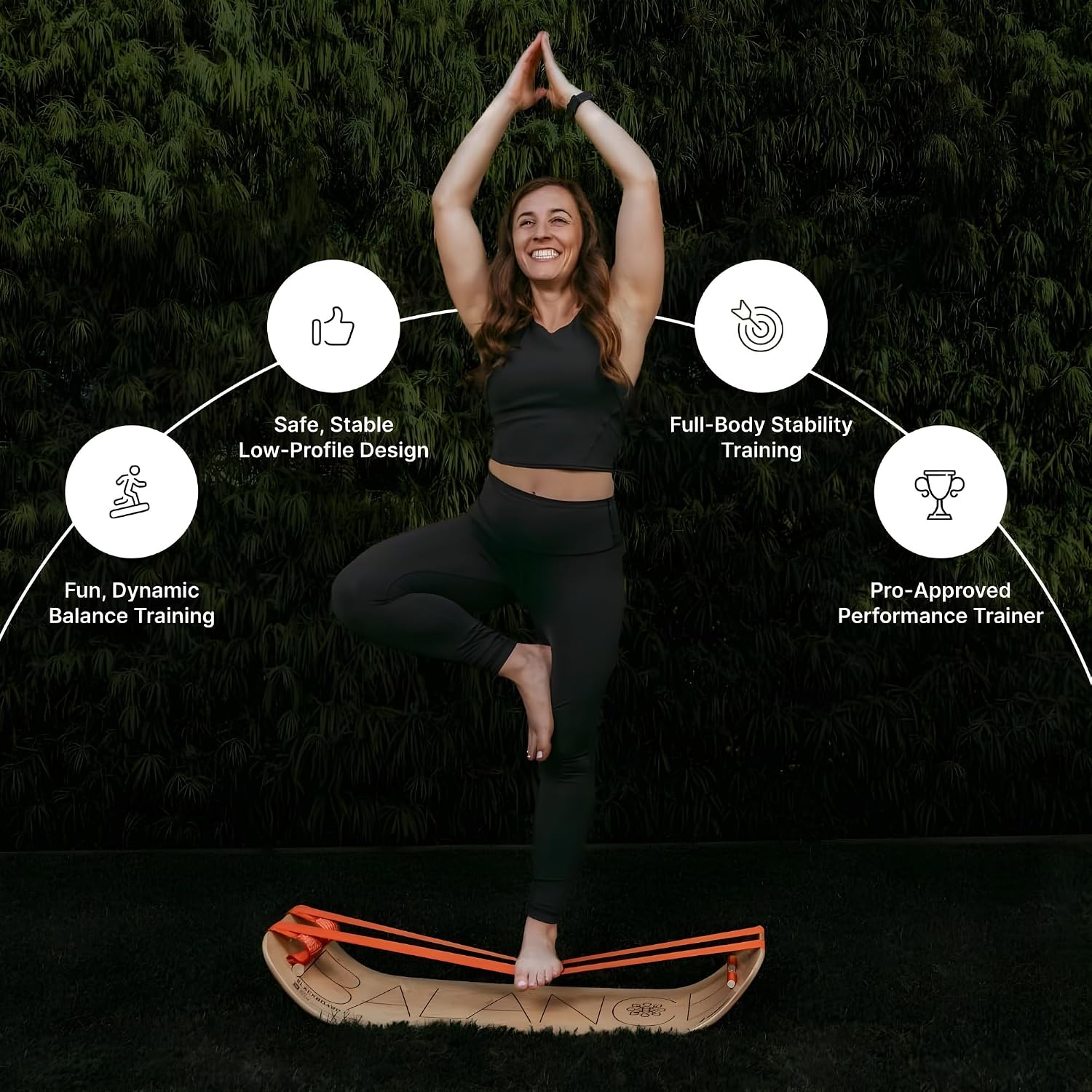 Detalle 2 de GIBBON SlackBoard Plus Balance Board with 1- and 2-Line Setups, Maple Wood