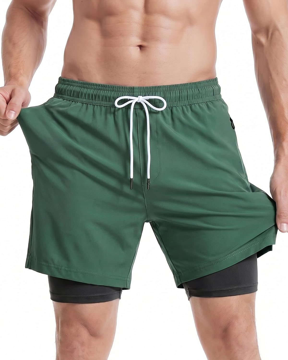 Thumbnail 6 de MaaMgic 7" men’s swim shorts with compression liner, 4-way stretch and zip pockets