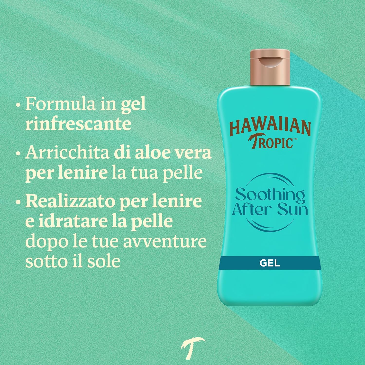 Detalle de Hawaiian Tropic Soothing After Sun Gel 200 ml: lenitivo all’aloe vero, fresco e vegan