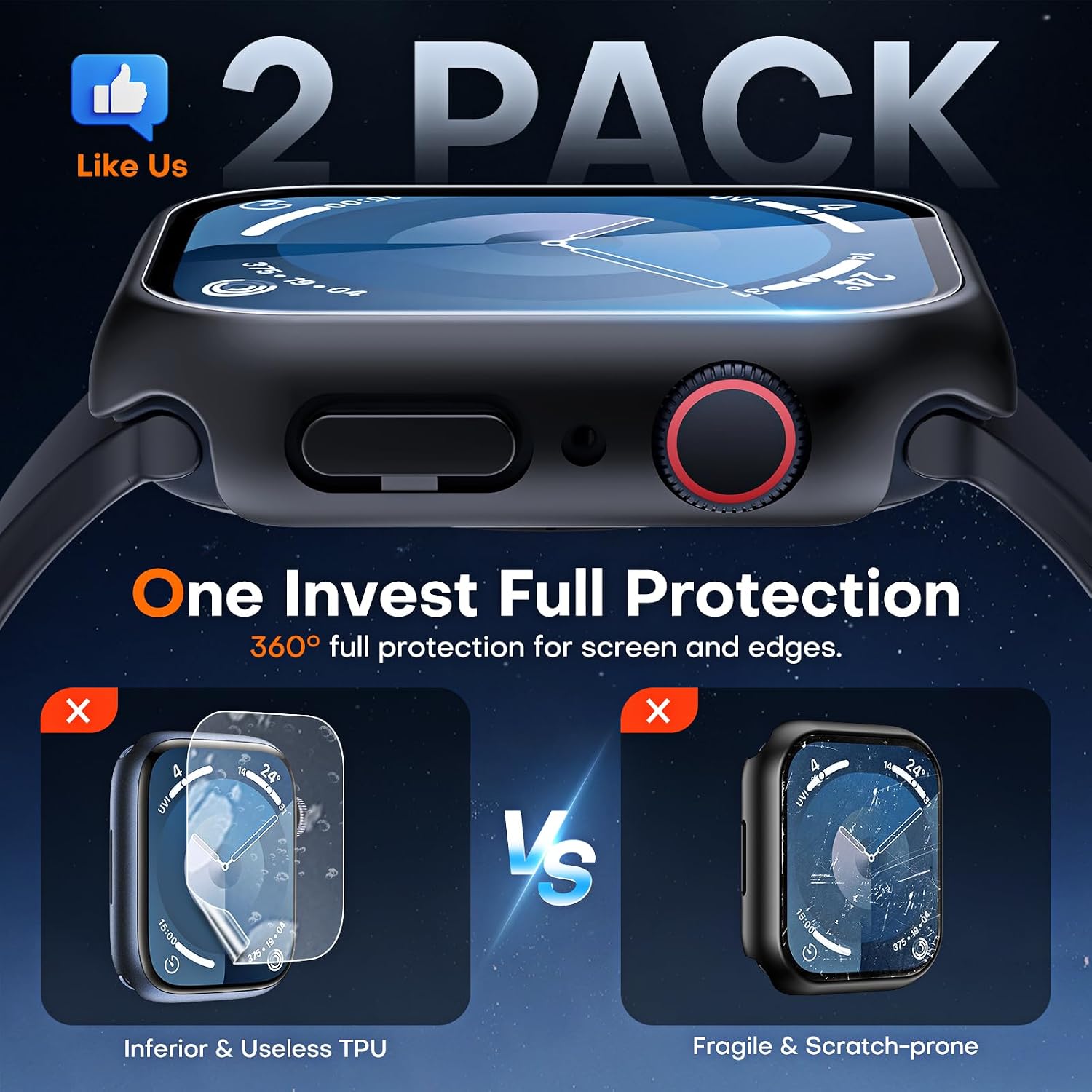 Detalle 2 de TAURI Hard Case for Apple Watch 45mm