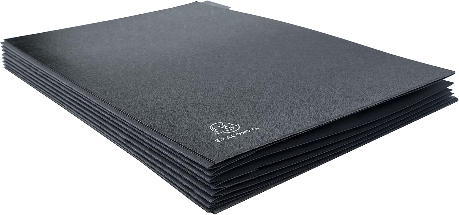 Detalle 2 de Exacompta 57007E Trieur Ordonator à 7 compartiments, couverture rigide noire, A4