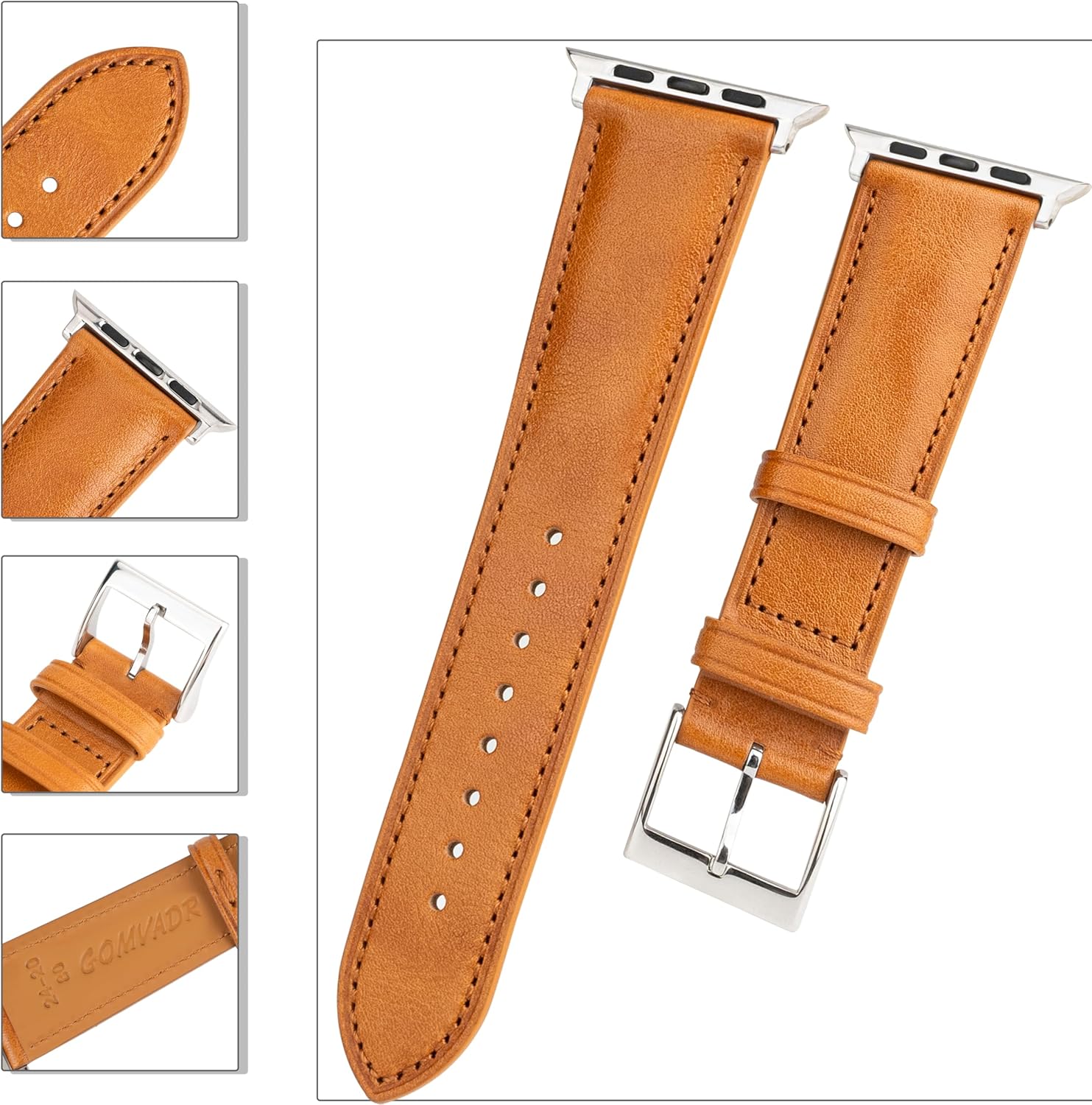 Thumbnail 6 de Leather Straps Compatible with Apple Watch 49 mm Ultra