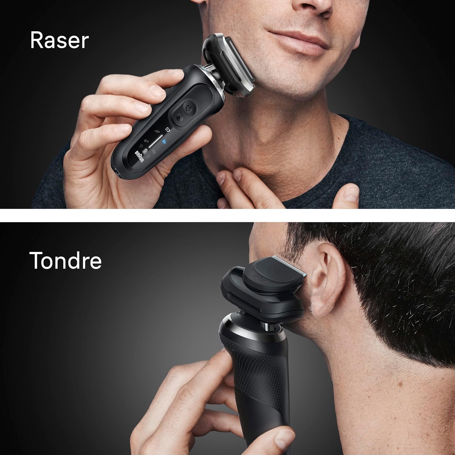 Thumbnail 1 de Braun Rasoir électrique homme Series 7 72-N4200cs noir — étanche, lames flexibles et tondeuse de précision