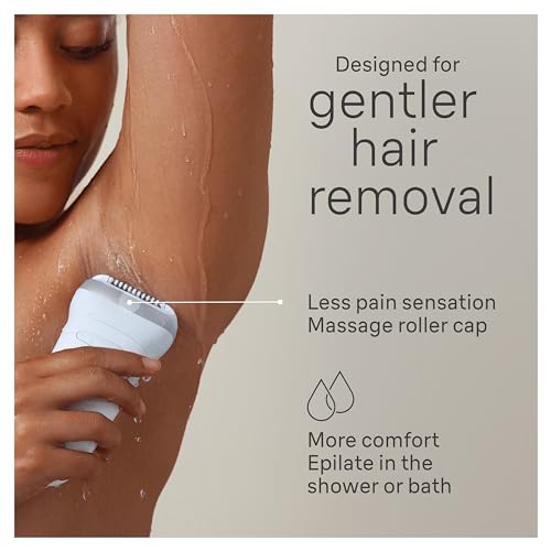 Detalle 2 de Braun Silk‑épil 7 SkinSpa epilator 7‑081, wet & dry 🪮