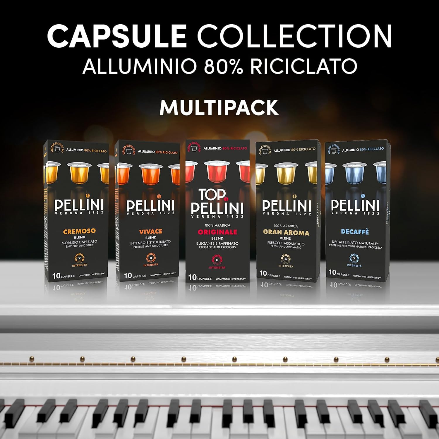 Thumbnail 2 de Pellini Capsule di Caffè in Alluminio – Collezione Top 100% Arabica, Multigusto, Confezione Regalo da 50 capsule