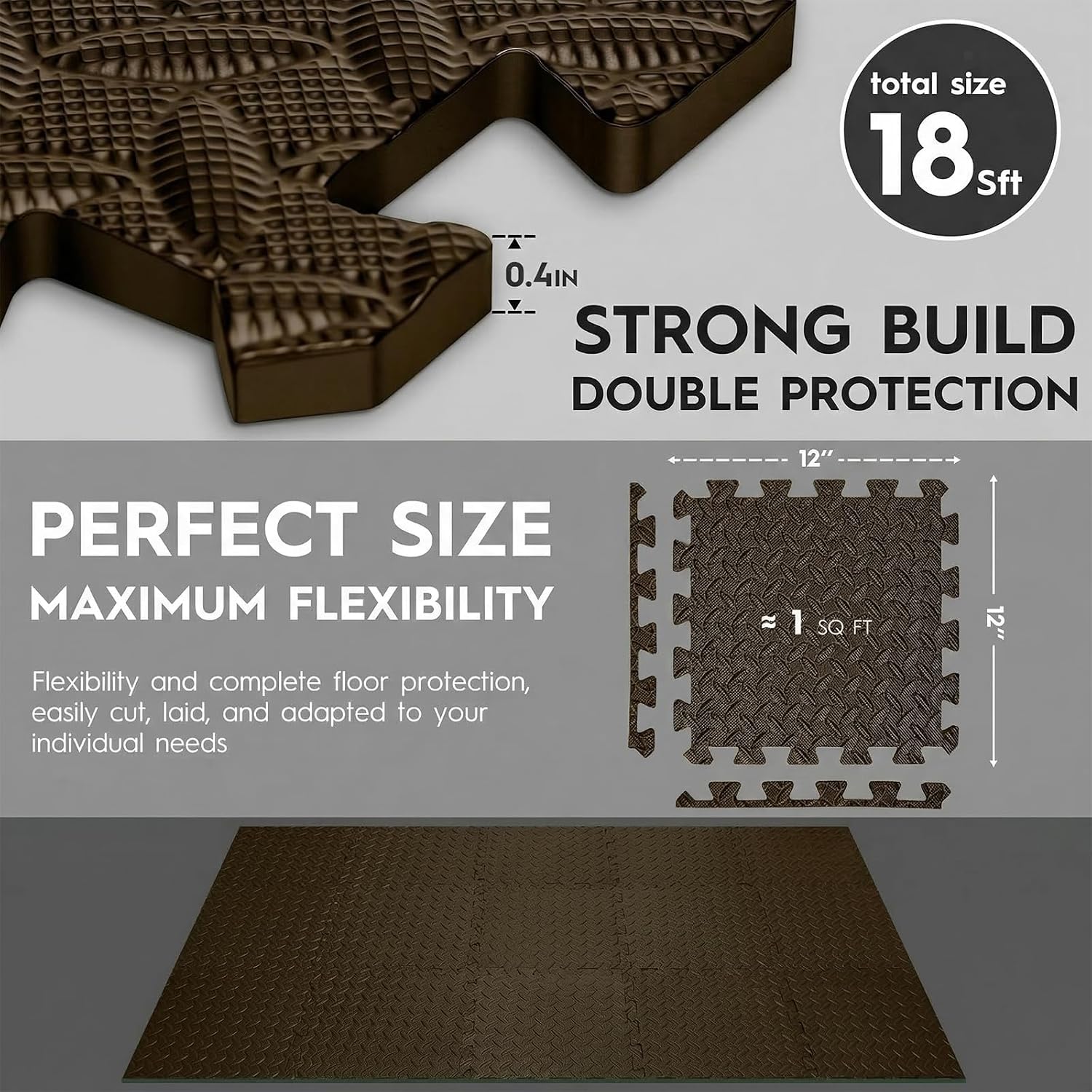 Thumbnail 1 de Haulcove 18pcs Puzzle Exercise Mat