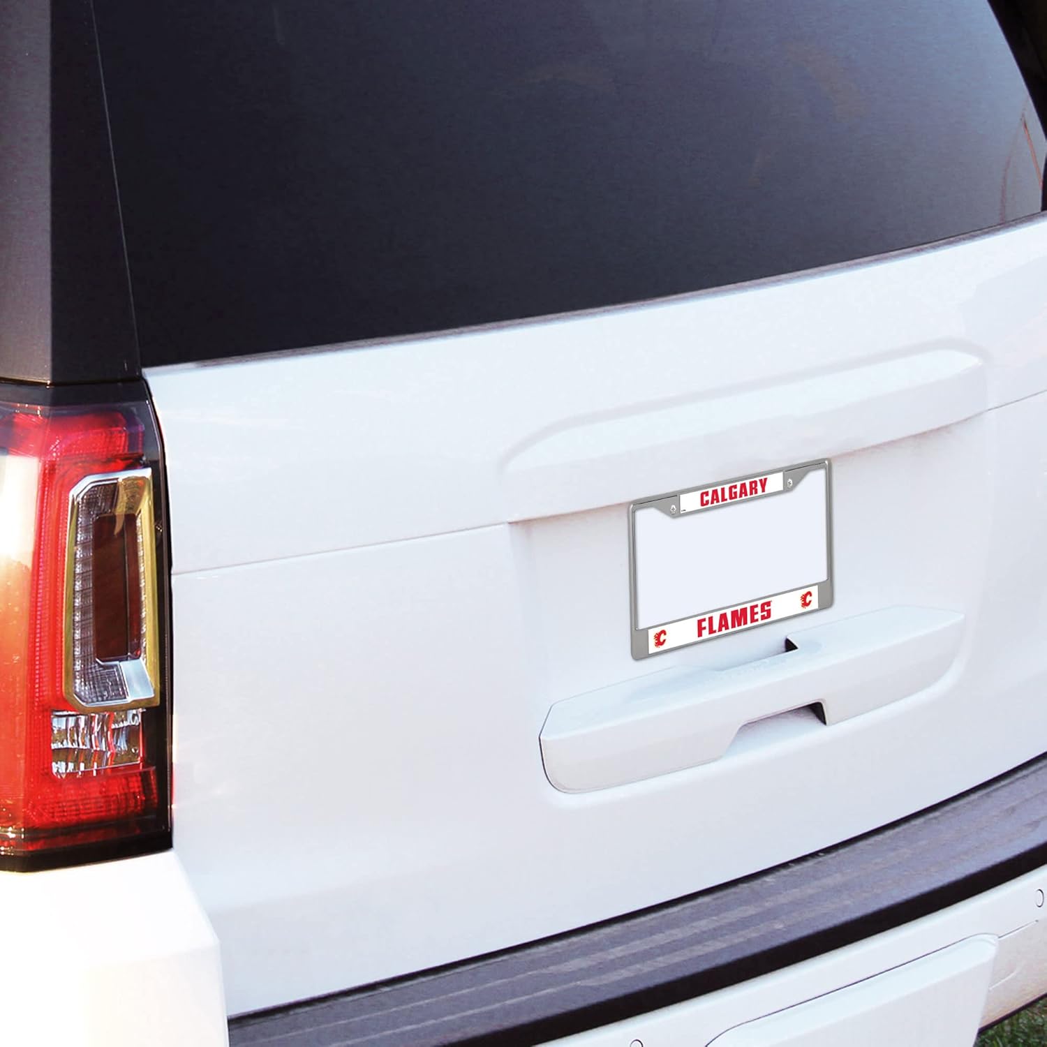 Detalle de NCAA Rico Industries Standard Chrome License Plate Frame (Florida Gators) — 6 x 12.25 in