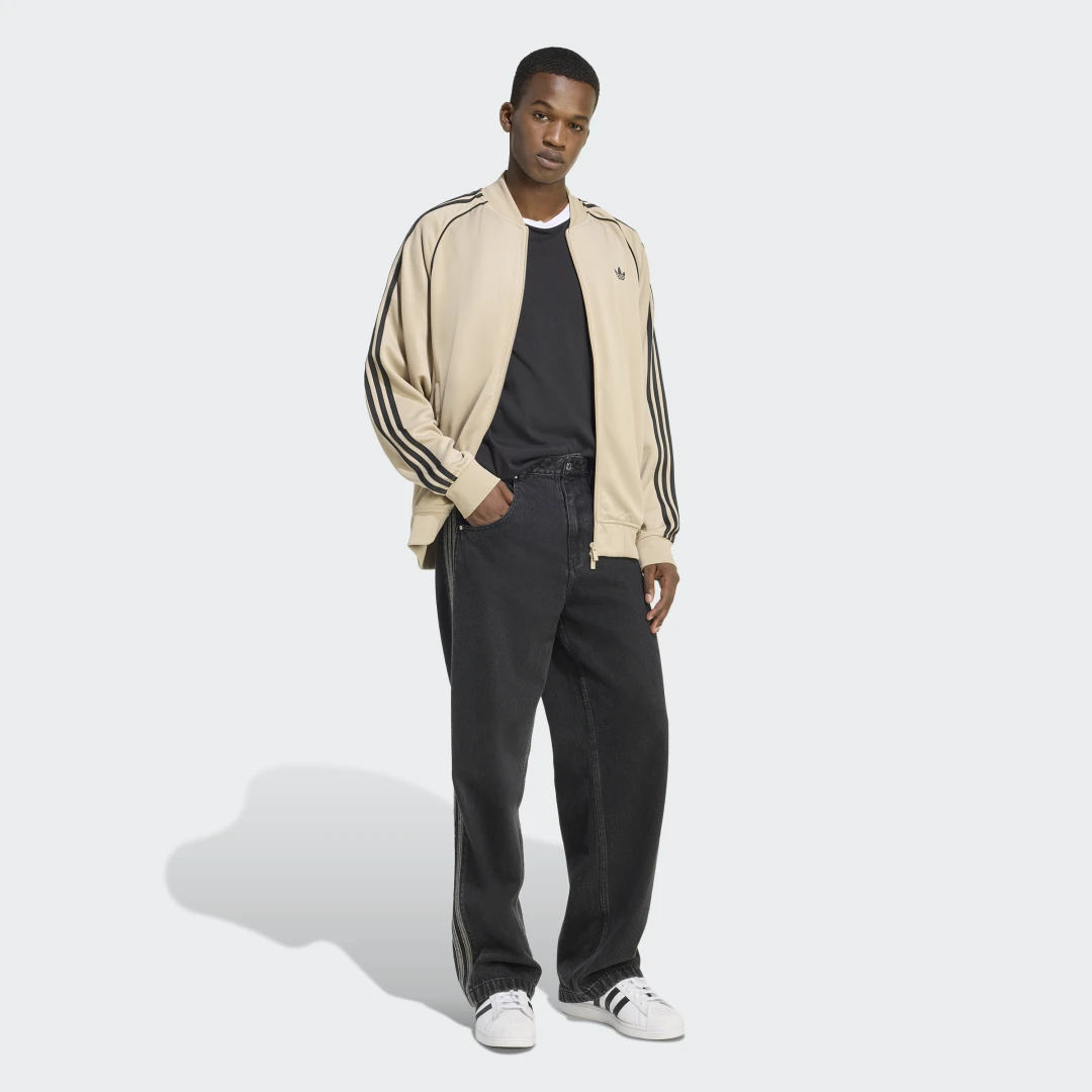 Thumbnail 2 de Adidas SST Adicolor Classics, chaqueta deportiva holgada beige