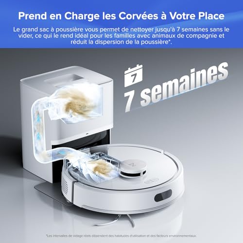Thumbnail 1 de roborock Q7 L5+ Robot Aspirateur Laveur avec Station – 8000 Pa d’aspiration, navigation LiDAR et station autonvidante
