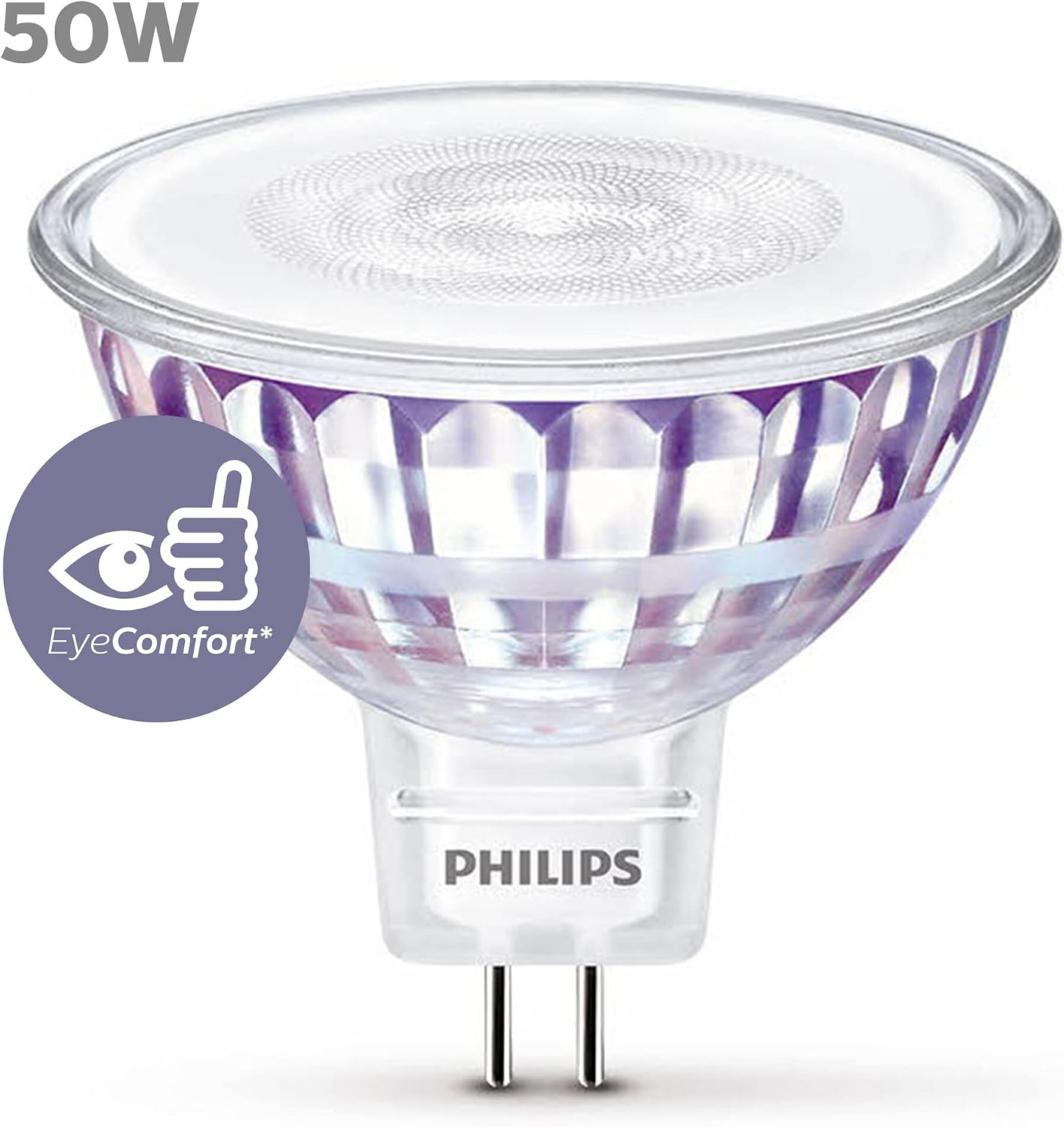 Detalle de Philips LED Lampadina Faretto GU5.3, equivalente a 50W, luce bianca fredda (non dimmerabile)
