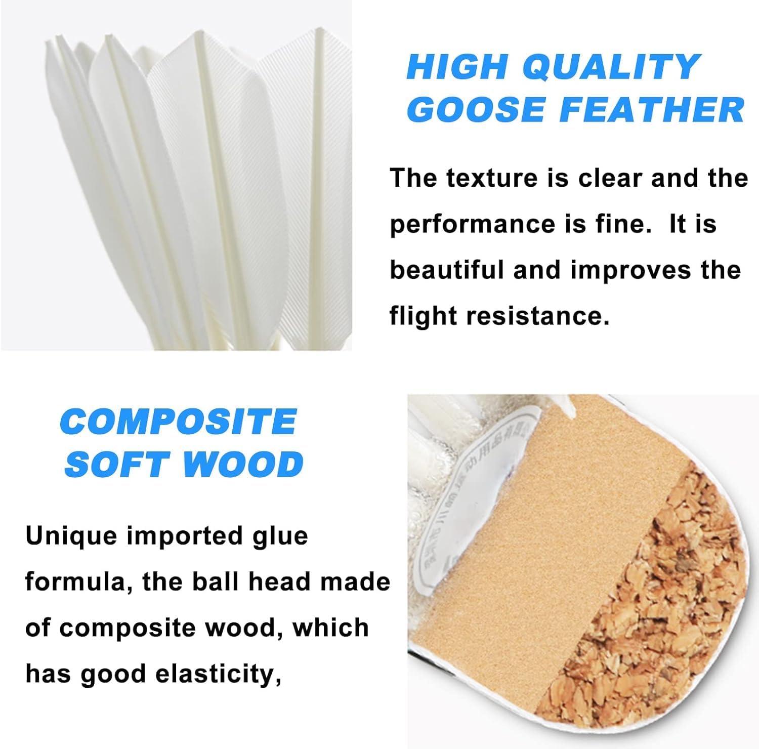 Thumbnail 6 de Profi Badminton Schläger-Set: 2 leichte Rackets mit 3 Federbällen, 2 Handgrips & Schlägertasche