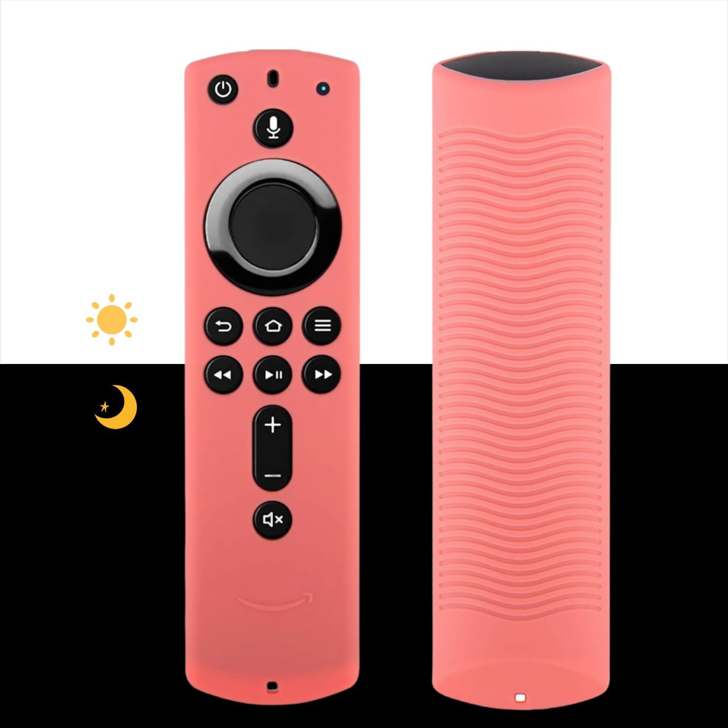Detalle de Avtbeisty Remote Cover Case for 4K (3rd Gen Glow Pink) – Protective anti-slip silicone holder
