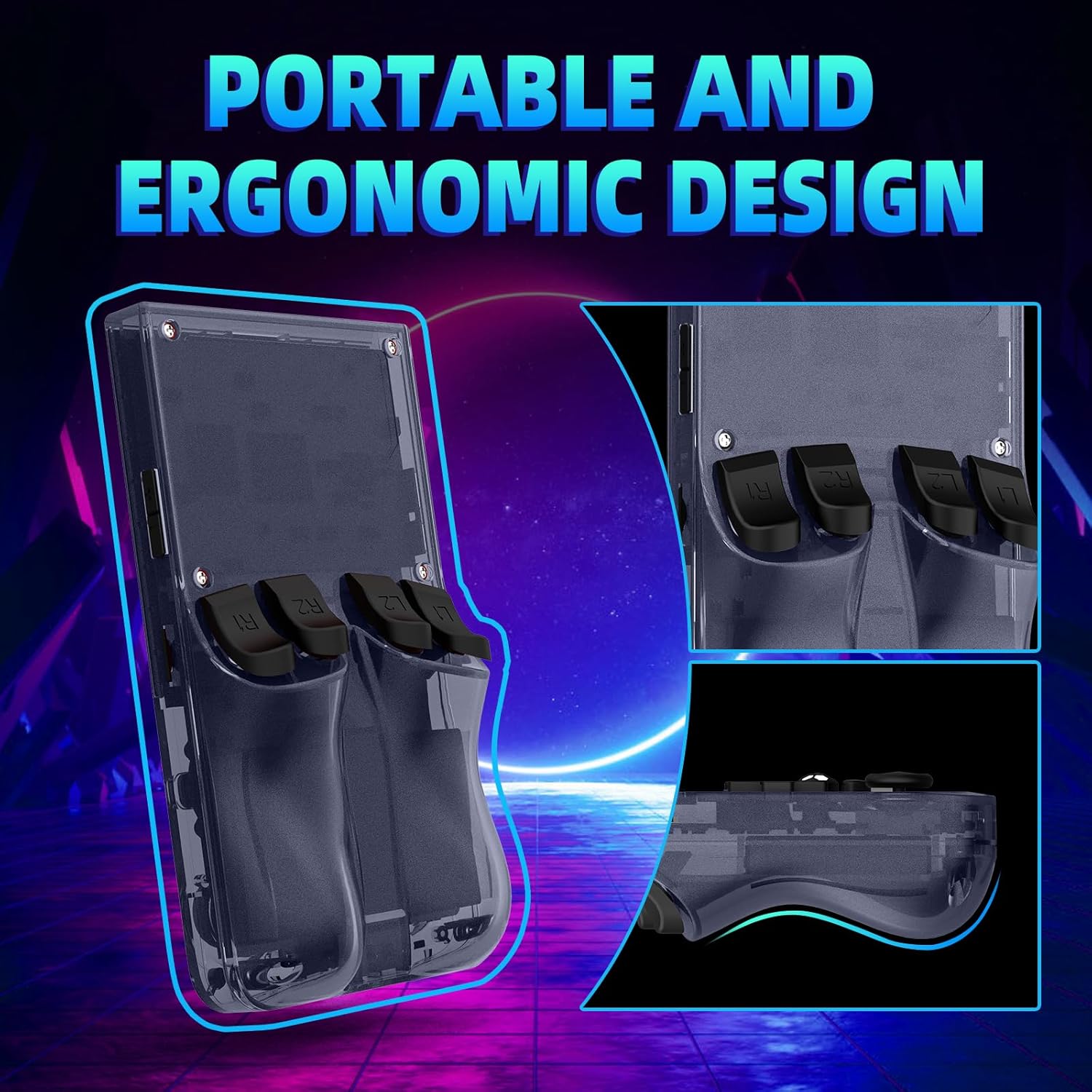 Thumbnail 5 de R36MAX Retro Handheld Game Console — 4.0-Inch IPS Display, 64GB, Open Source Linux, 30+ Emulators, 6-Hour Battery