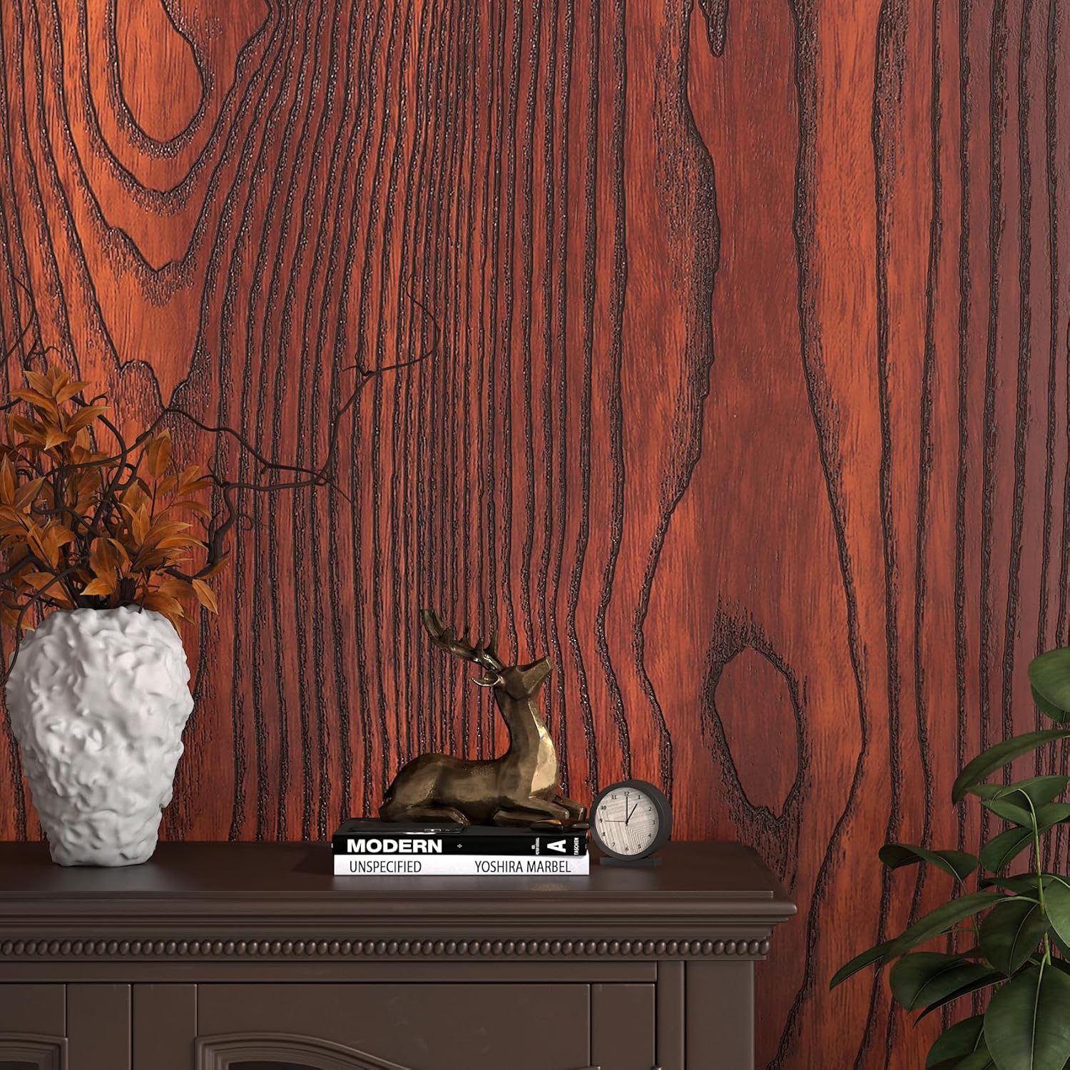 Thumbnail 4 de Yenhome Klebefolie Möbel Holzoptik Dunkel 60x300 cm – Selbstklebende Folie für Möbel, Tisch und Küche
