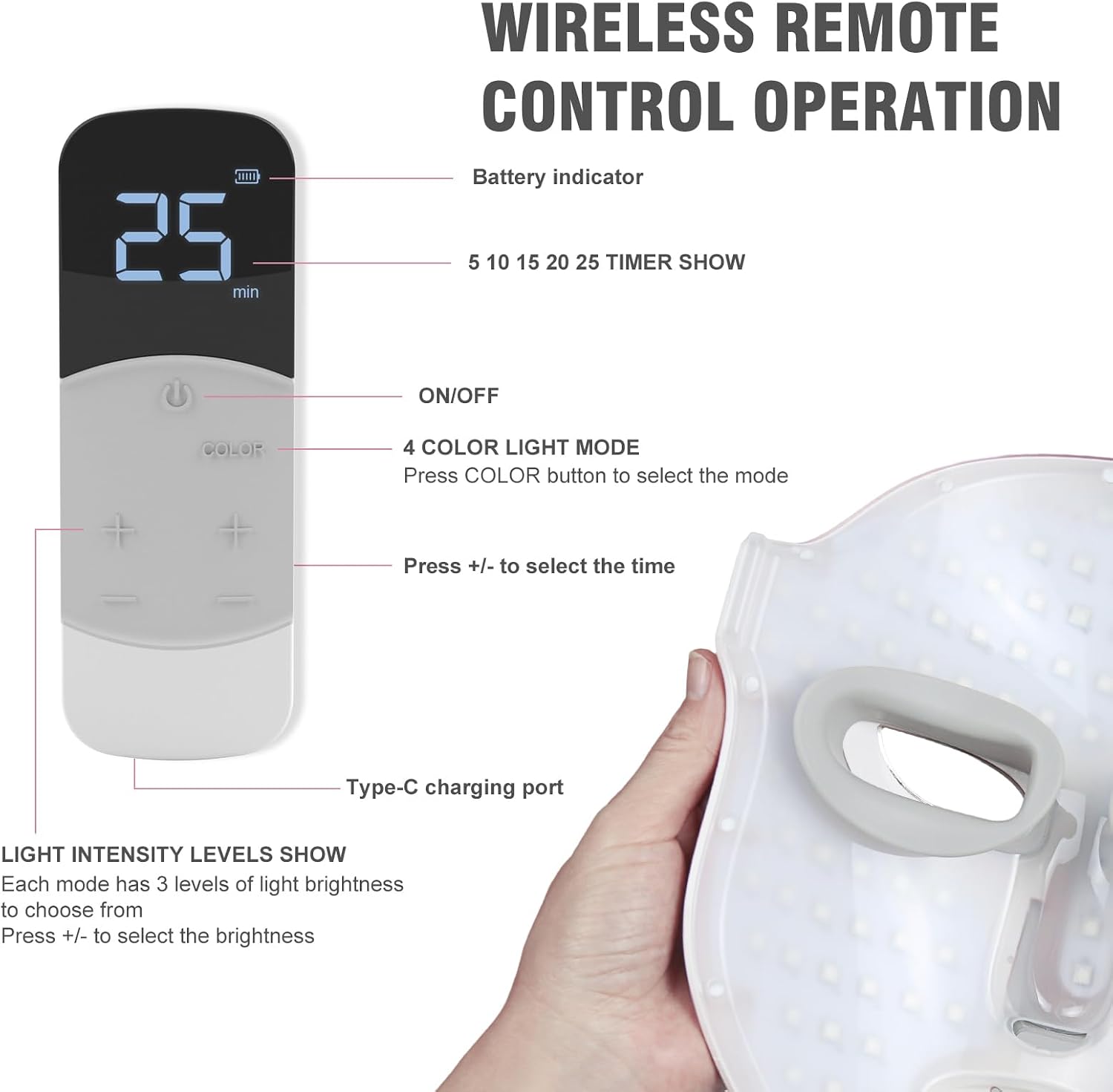 Thumbnail 6 de FSA Red Light Therapy Mask: Target Acne, Wrinkles & Redness with Wireless Remote