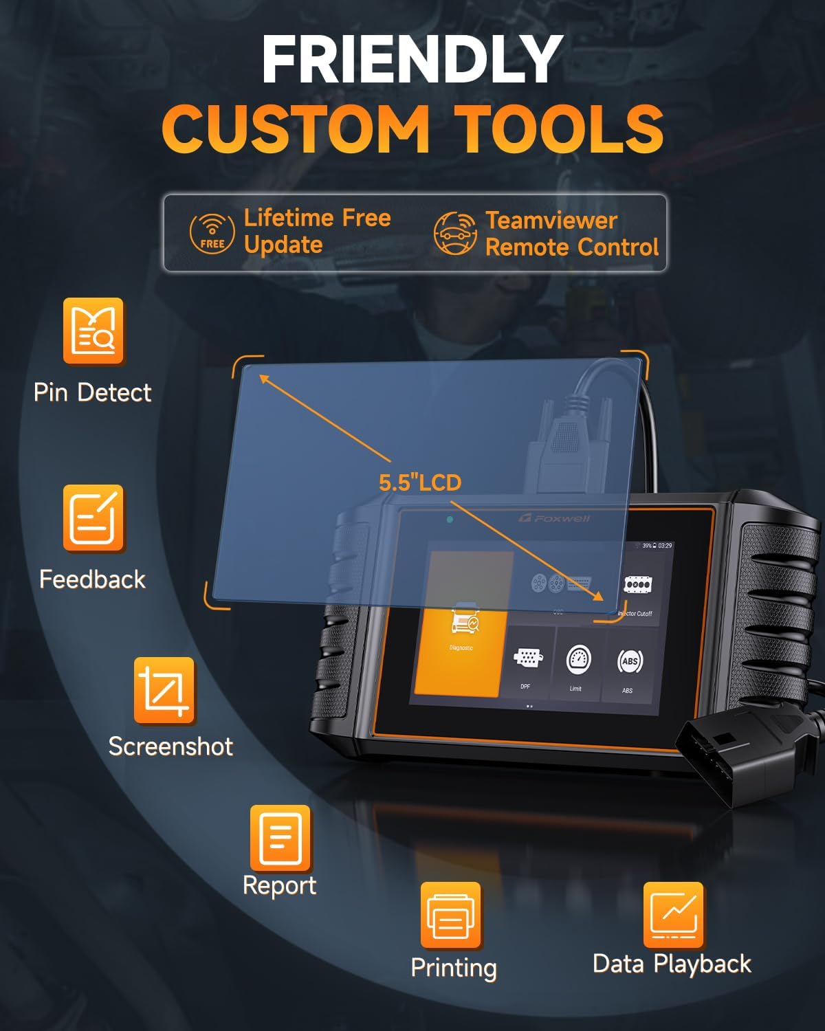Thumbnail 5 de FOXWELL HD500 heavy duty truck scanner 🚚