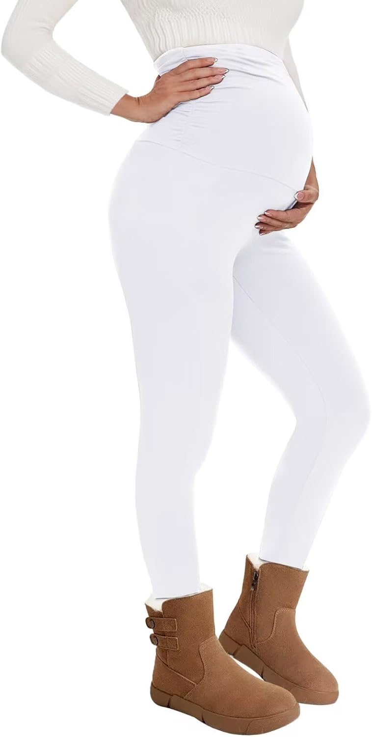 Thumbnail 2 de QGGQDD Thermal Maternity Leggings high-waist fleece-lined leggings