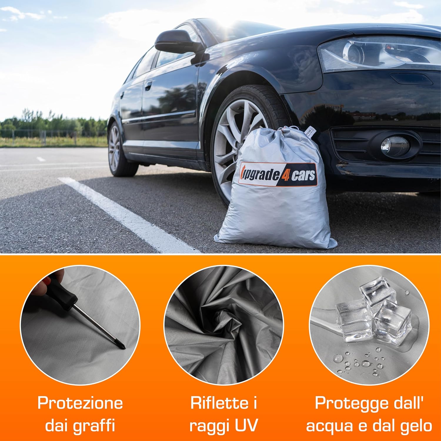 Thumbnail 2 de Upgrade4cars Telo Copriauto da Esterno per SUV – 432 × 185 × 145 cm