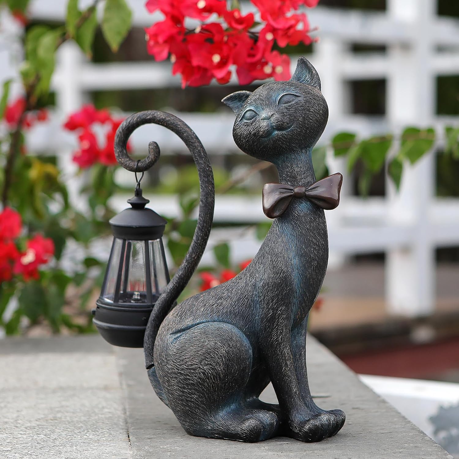 Thumbnail 6 de Reyiso Gnomes Statue with Solar Light 10in