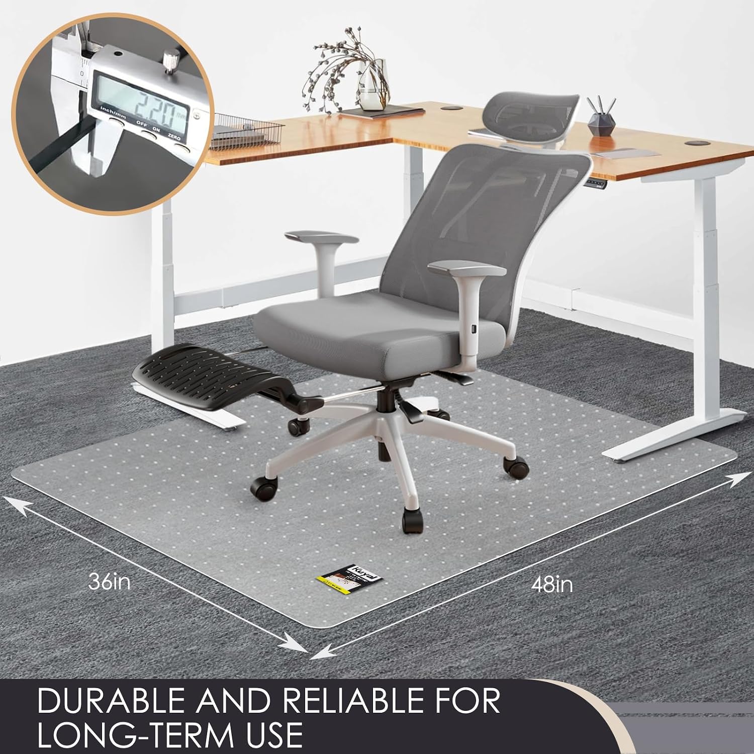 Thumbnail 6 de Kuyal Office Chair Mat 91x121 cm
