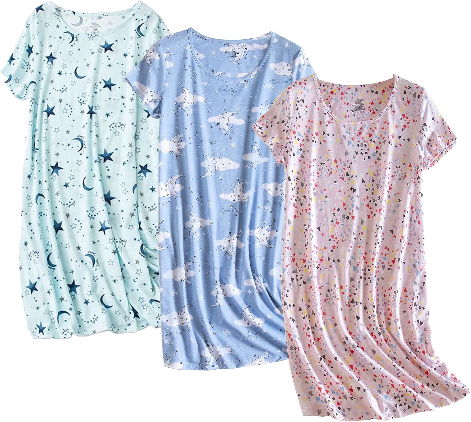 Thumbnail 6 de PNAEONG 3 Pack cotton nightgown sleepwear
